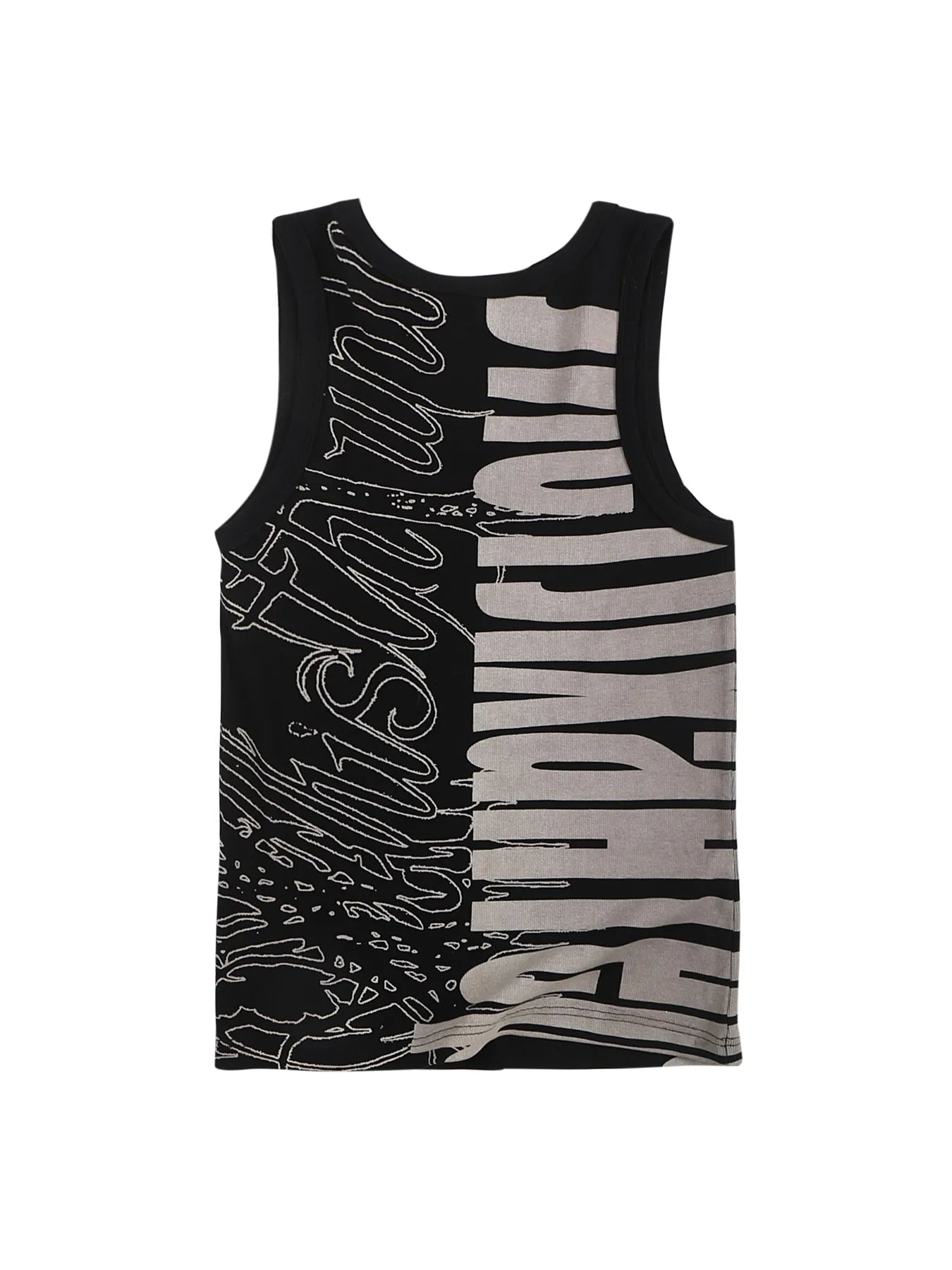 Graffiti high-stretch tank top