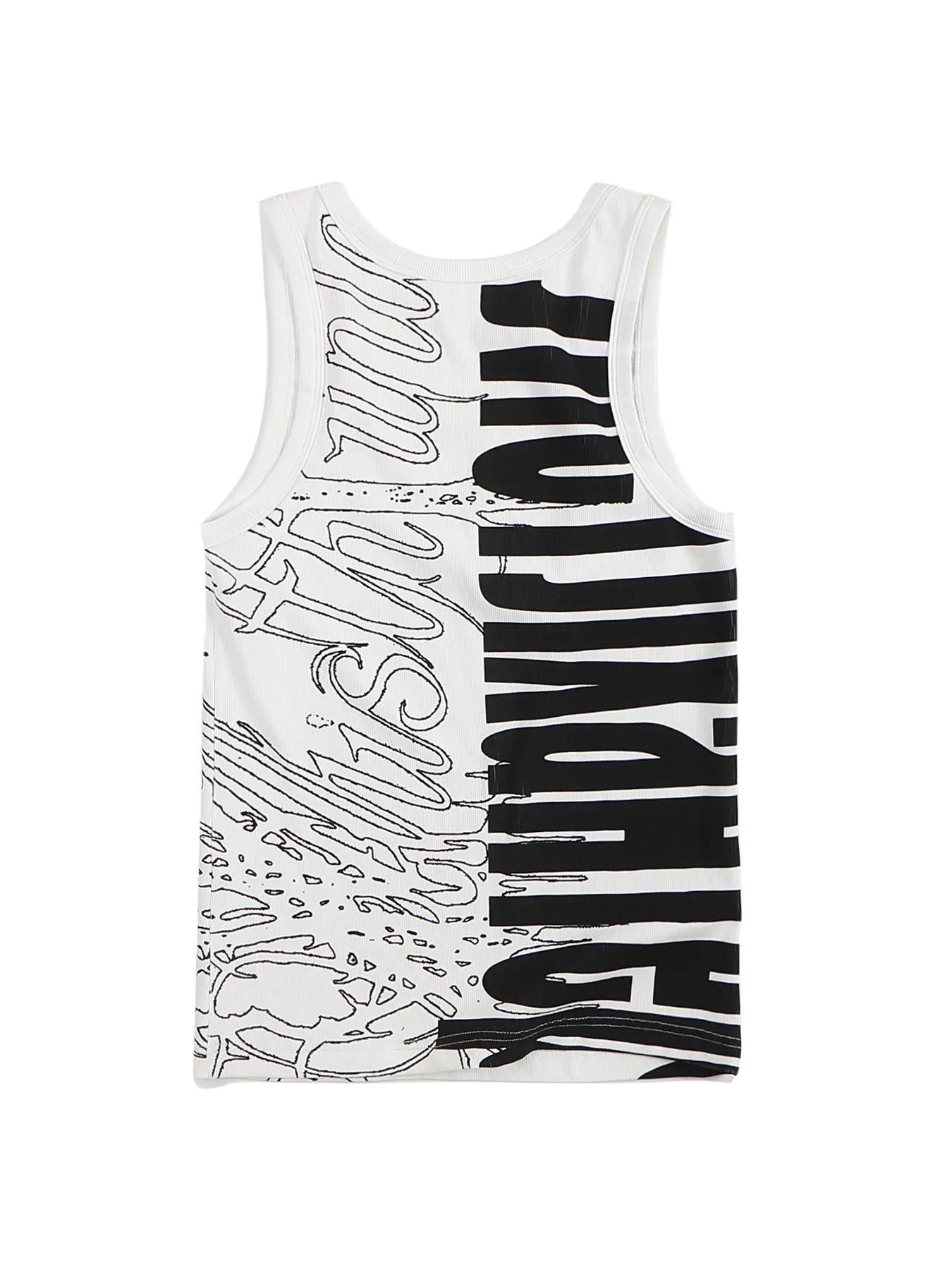 Graffiti high-stretch tank top