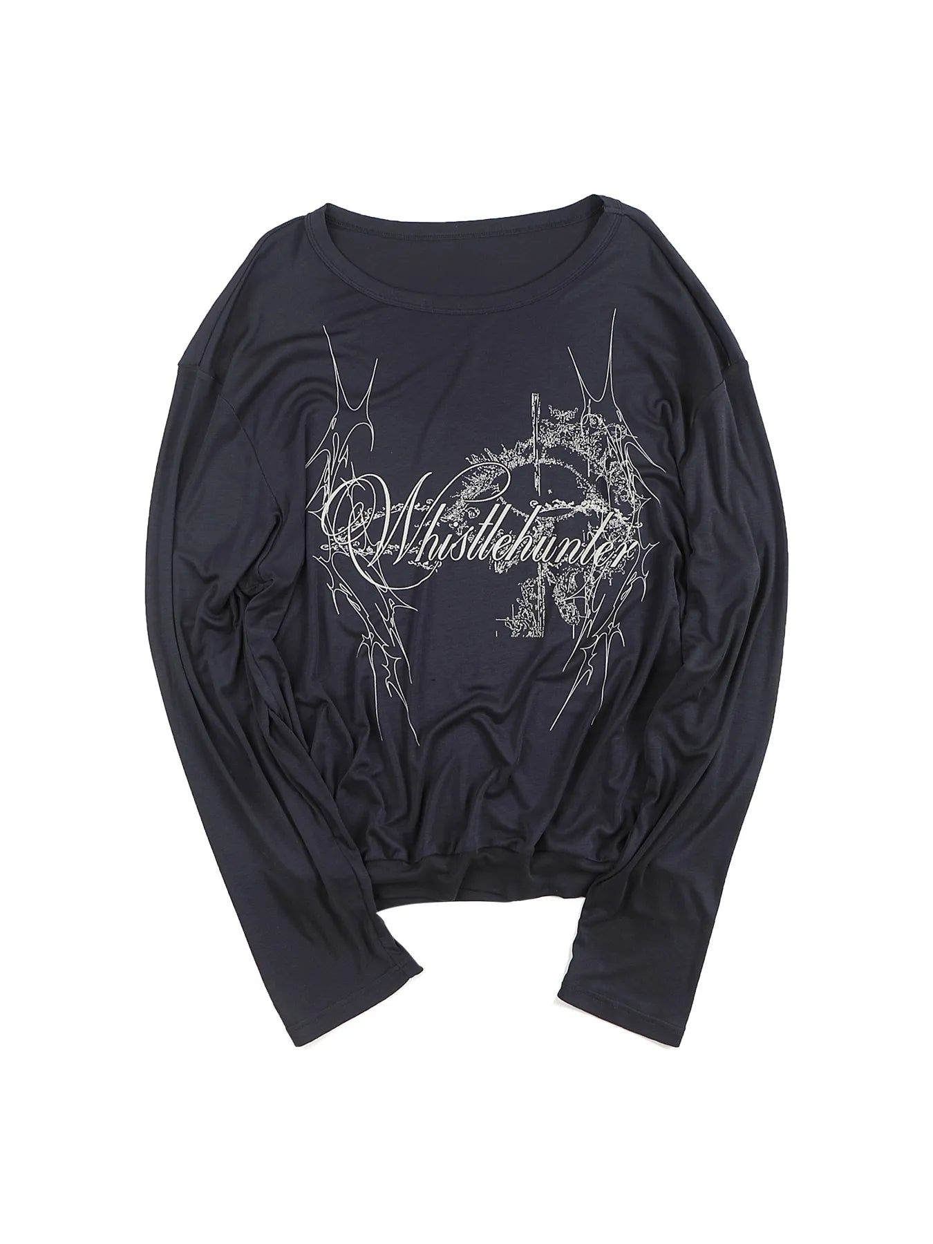 Lyocell jersey-print long-sleeve tee