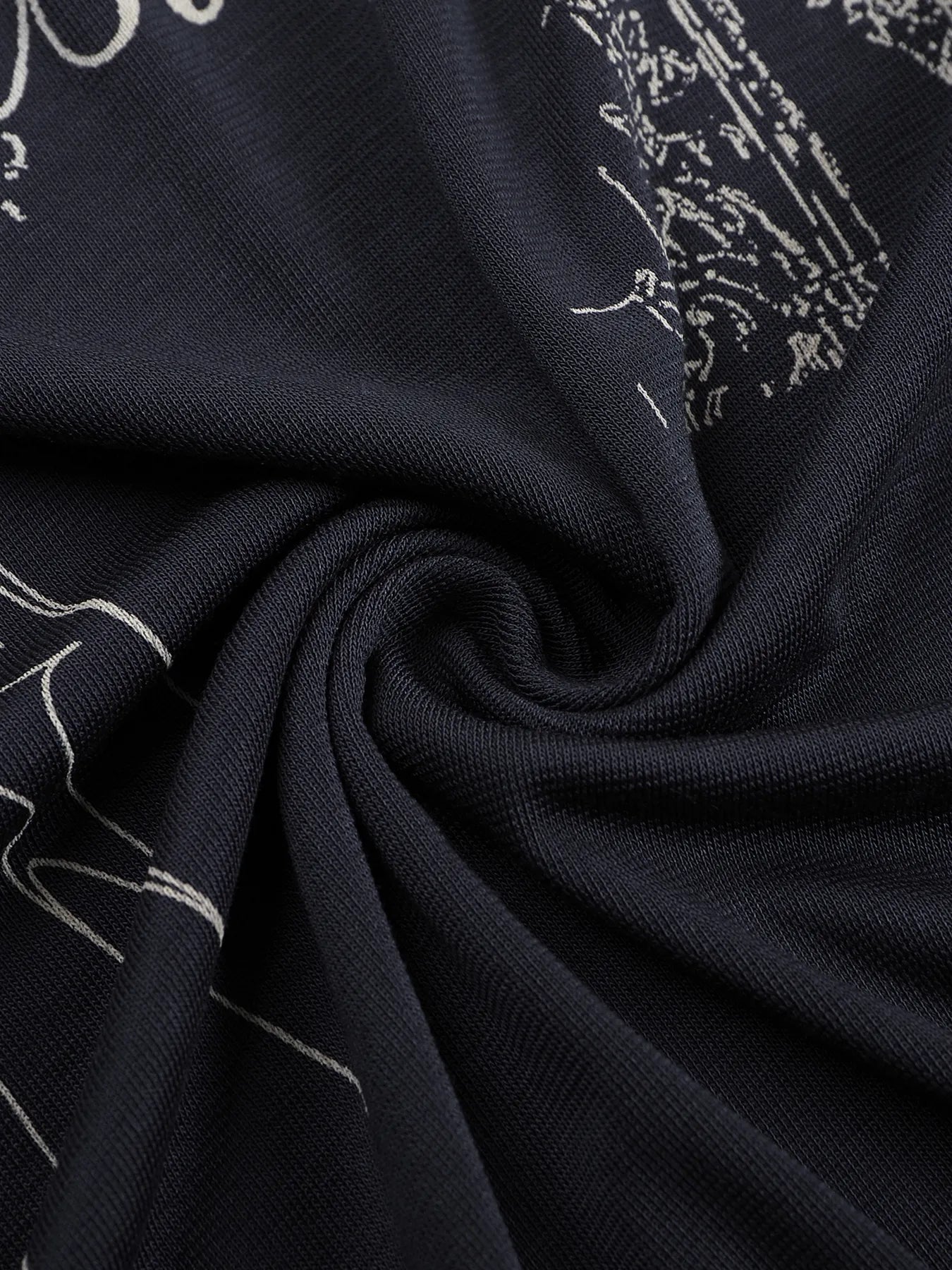 Lyocell jersey-print long-sleeve tee