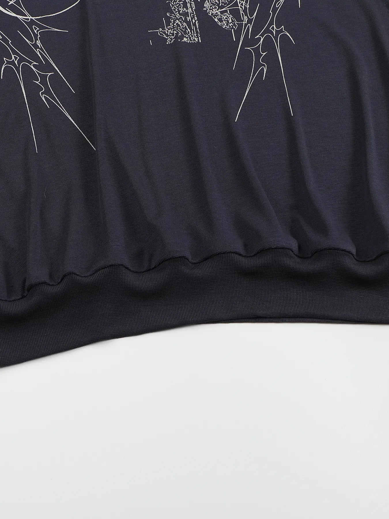 Lyocell jersey-print long-sleeve tee
