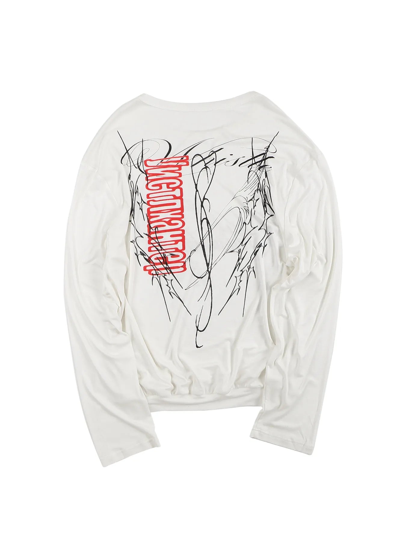 Lyocell jersey-print long-sleeve tee