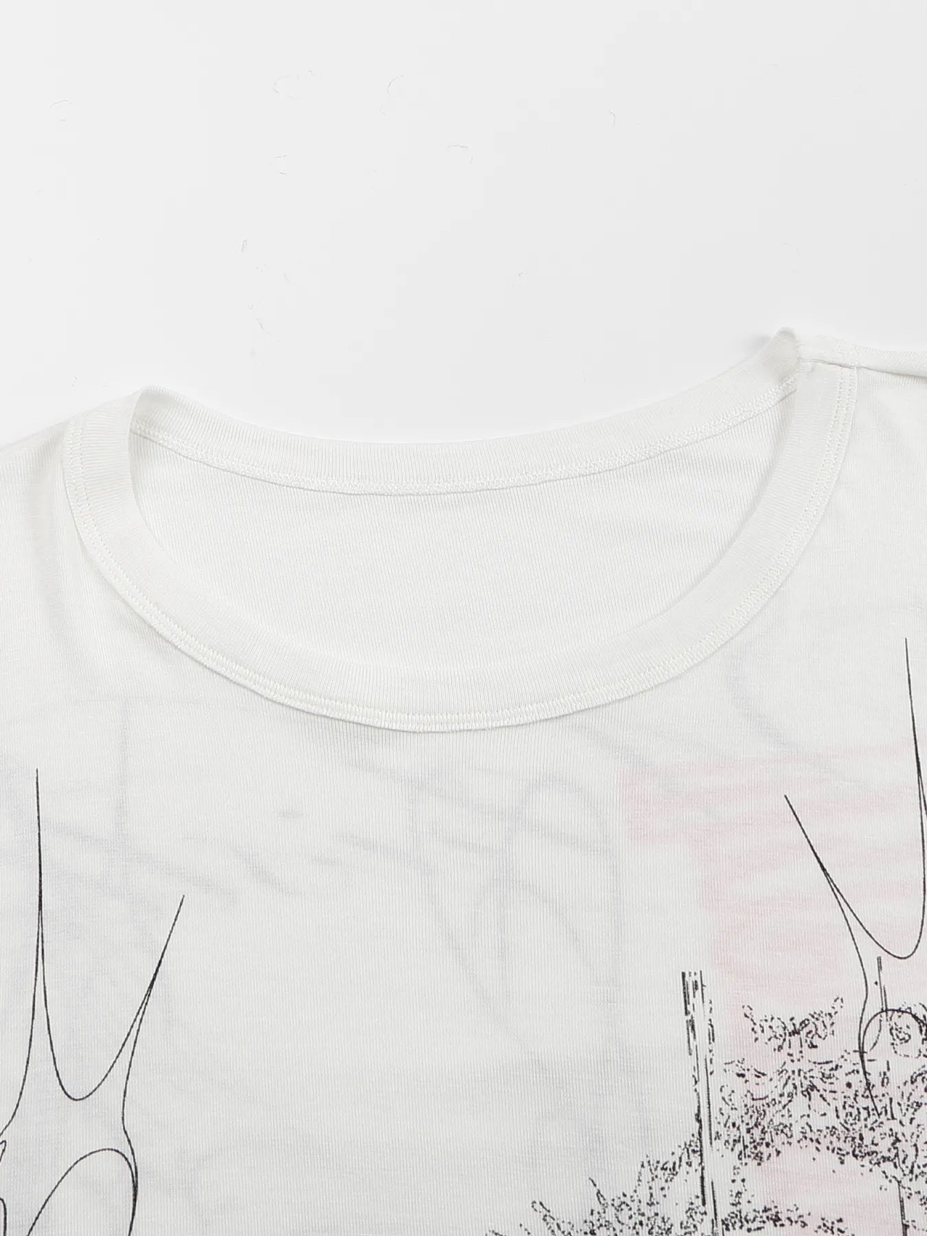 Lyocell jersey-print long-sleeve tee
