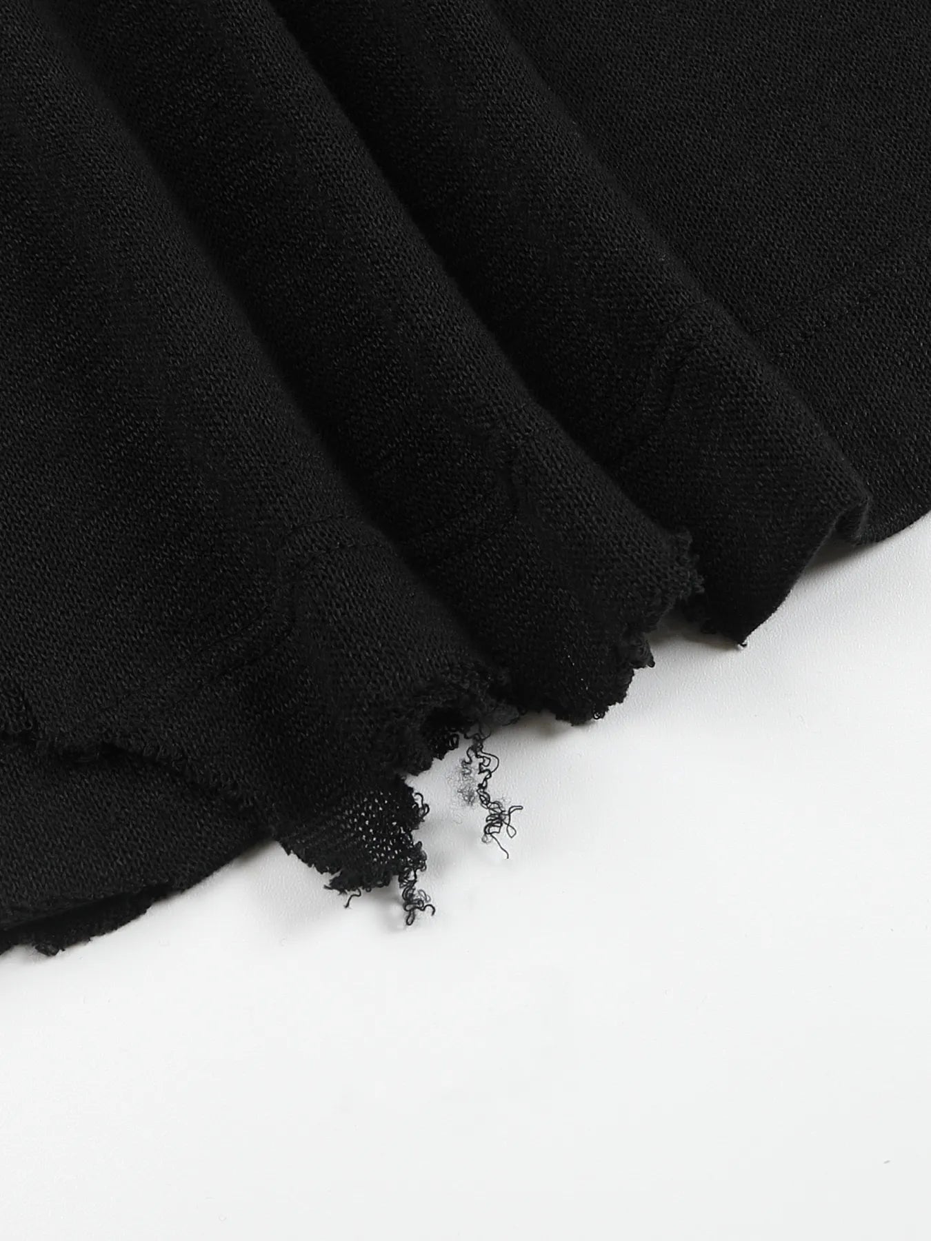 Pin-snap long-sleeve knit tee