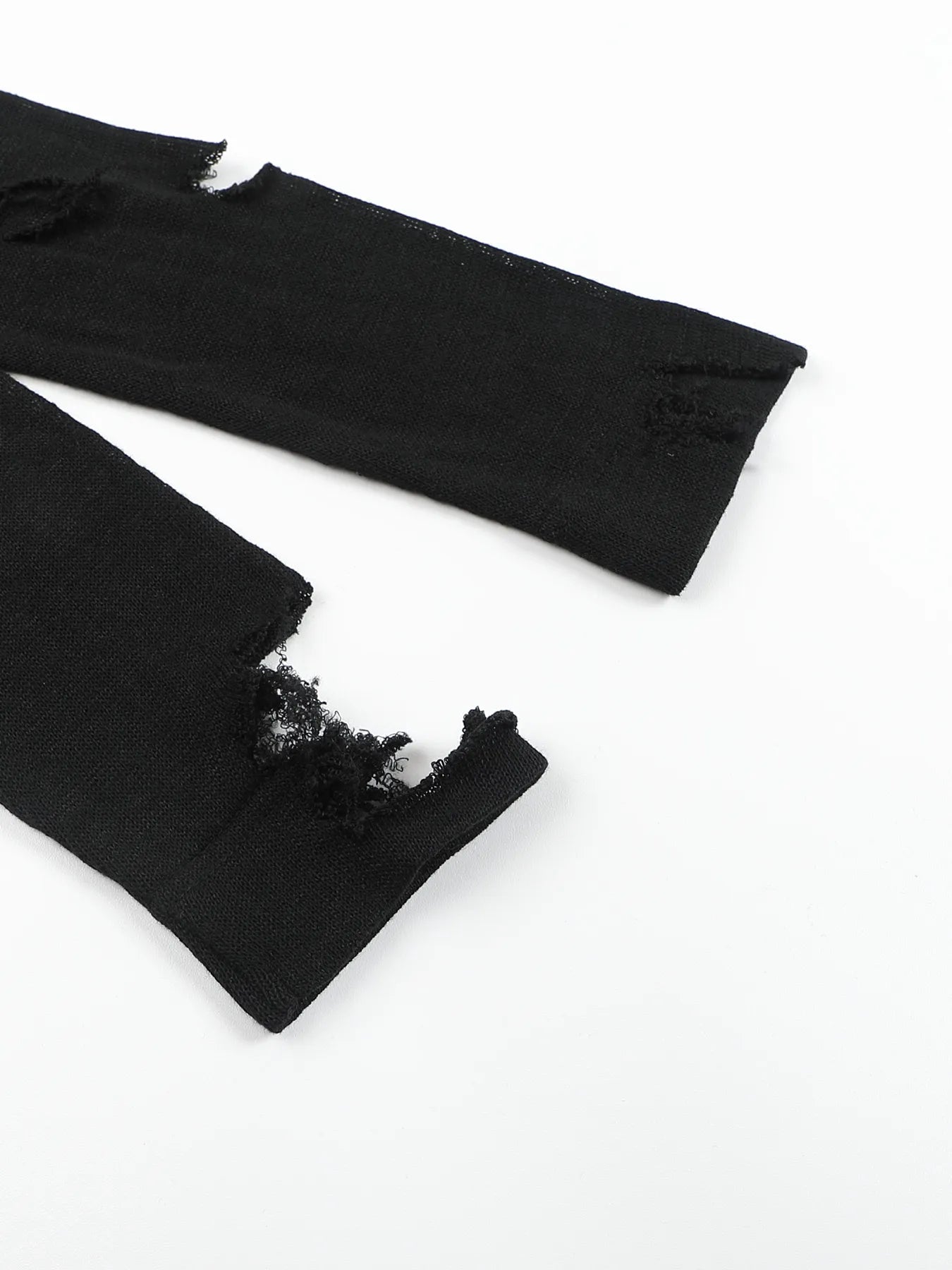 Pin-snap long-sleeve knit tee