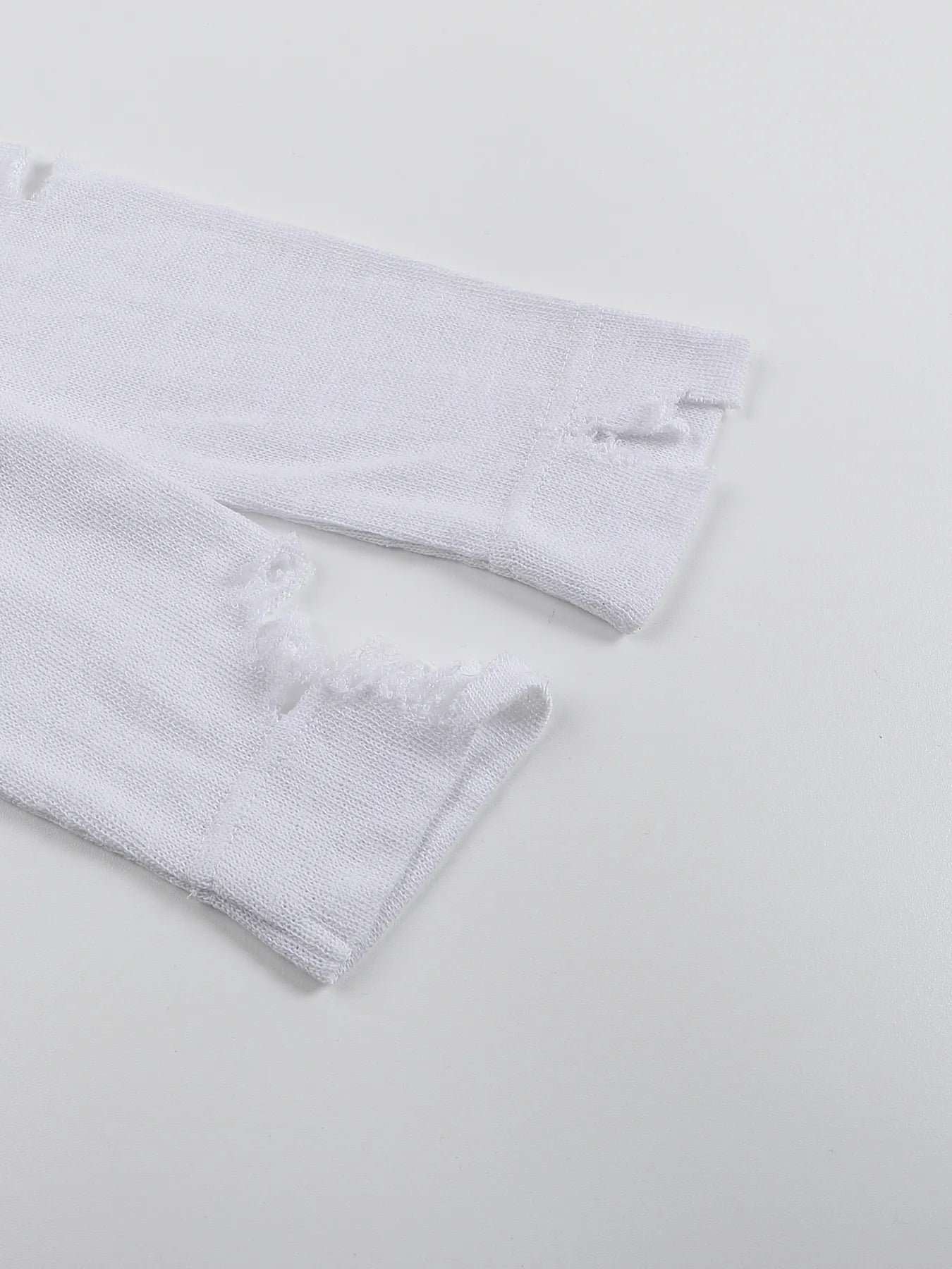 Pin-snap long-sleeve knit tee