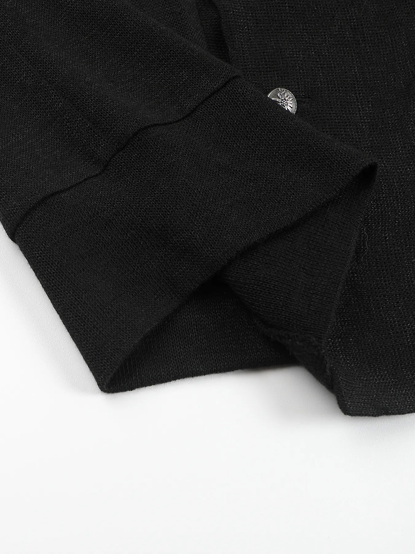 Regimental-tape hooded cardigan