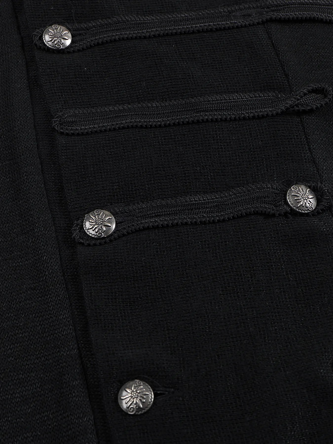 Regimental-tape hooded cardigan