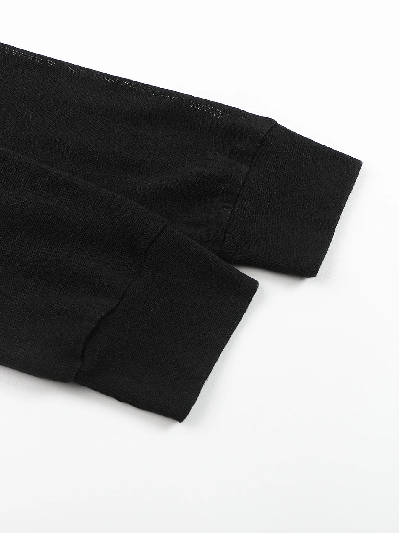 Regimental-tape hooded cardigan