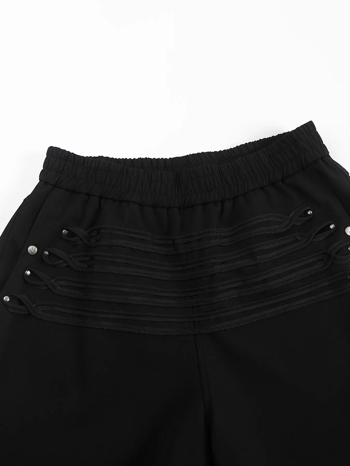 Serpent belt Regimental-stripe trousers