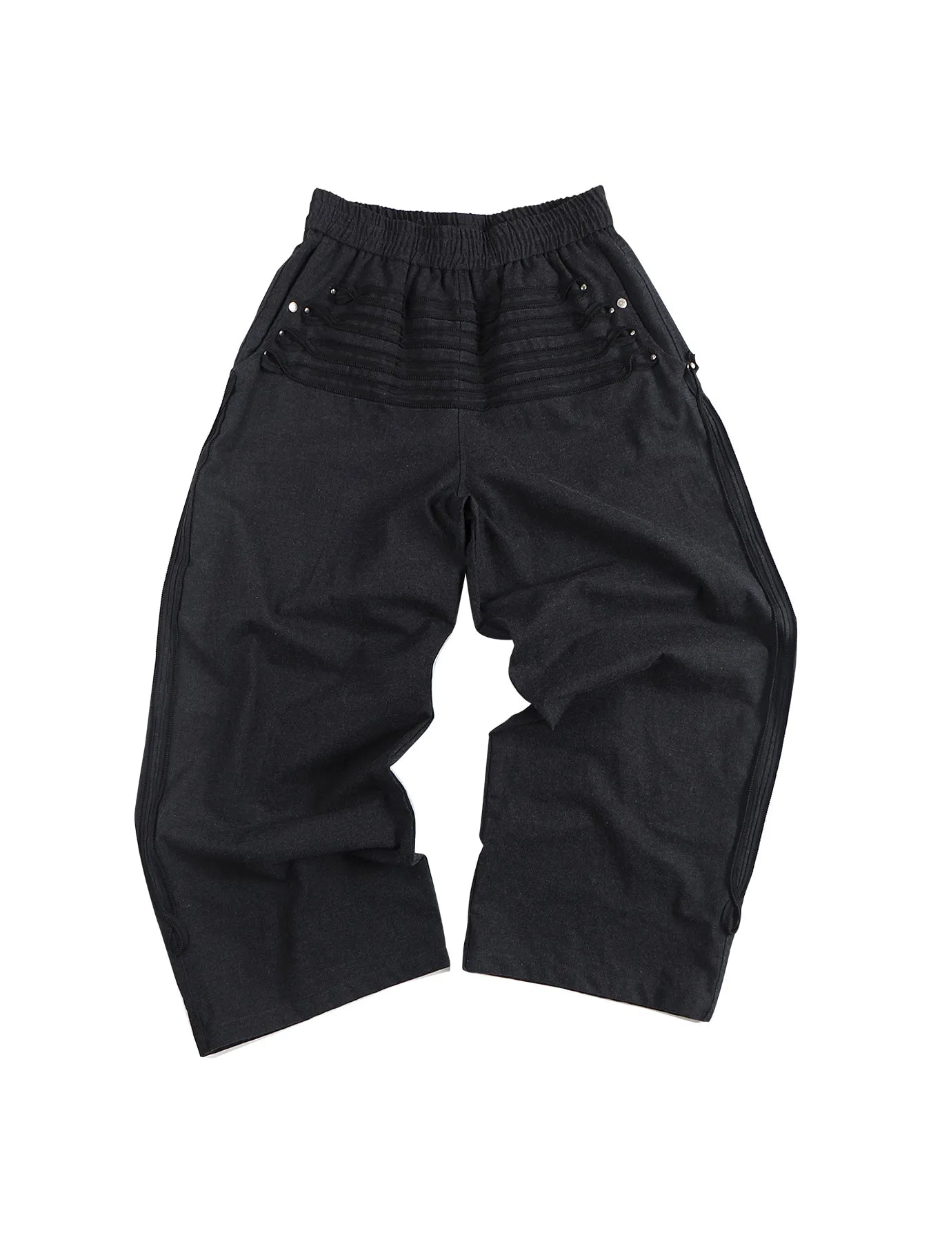 Serpent belt Regimental-stripe trousers