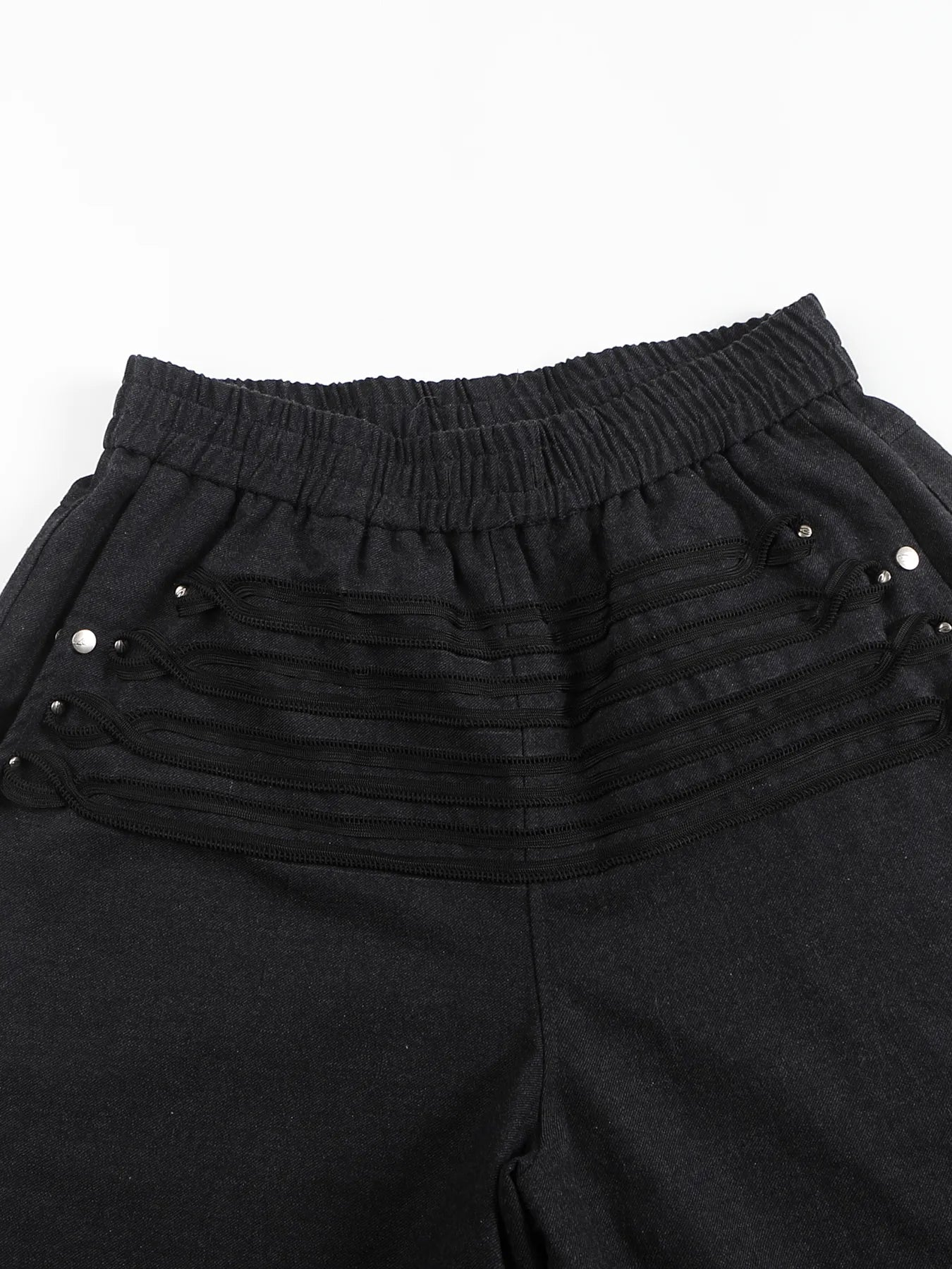 Serpent belt Regimental-stripe trousers