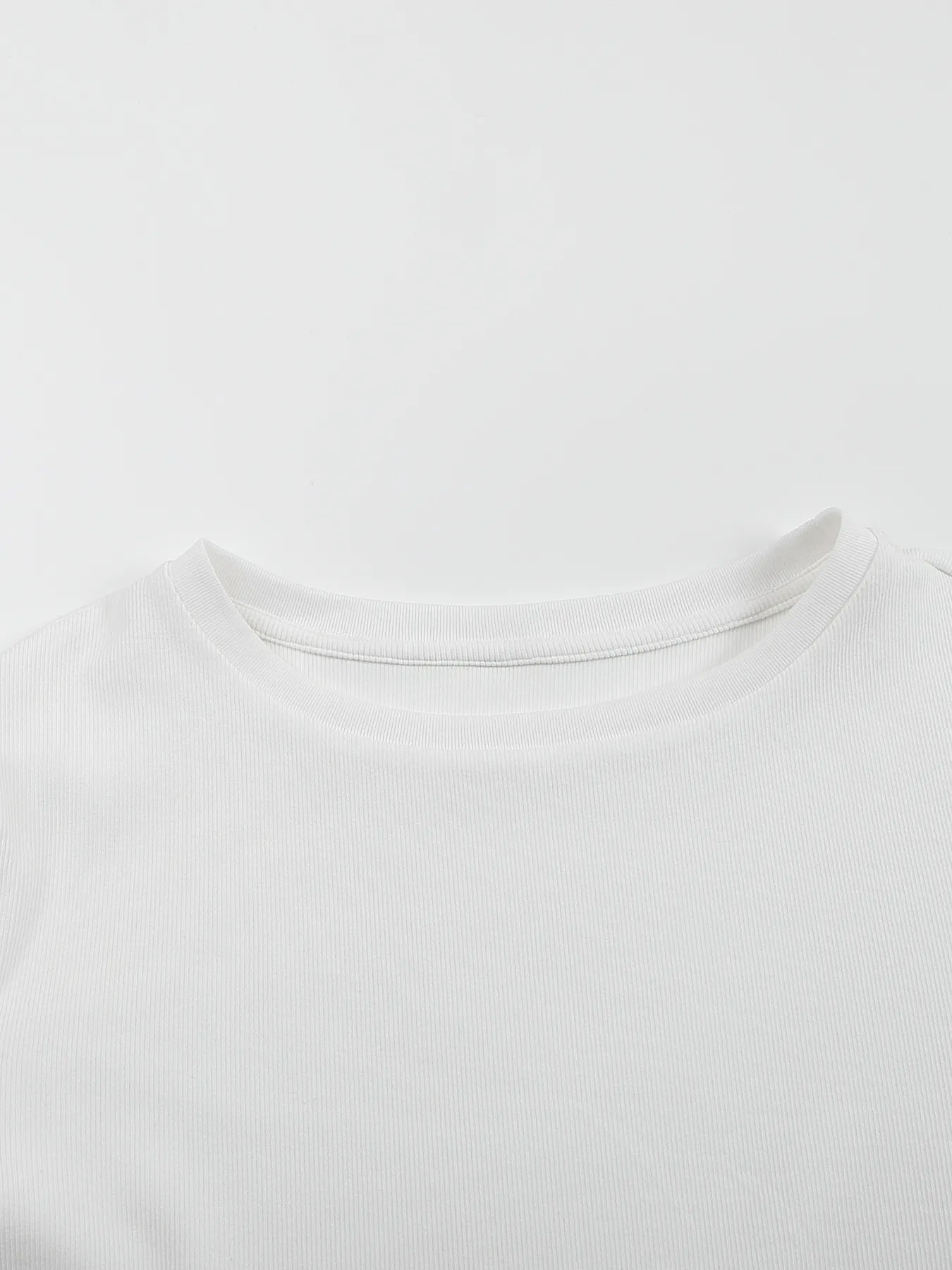 Sleeve motif long-sleeve tee