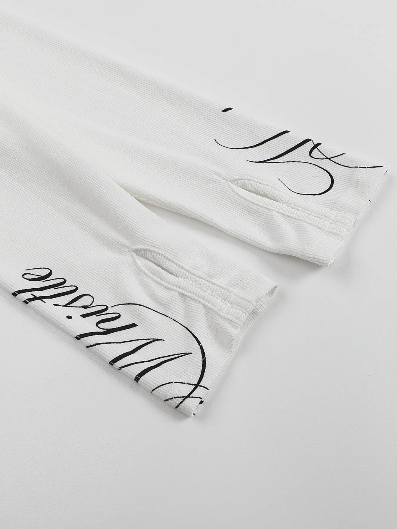 Sleeve motif long-sleeve tee