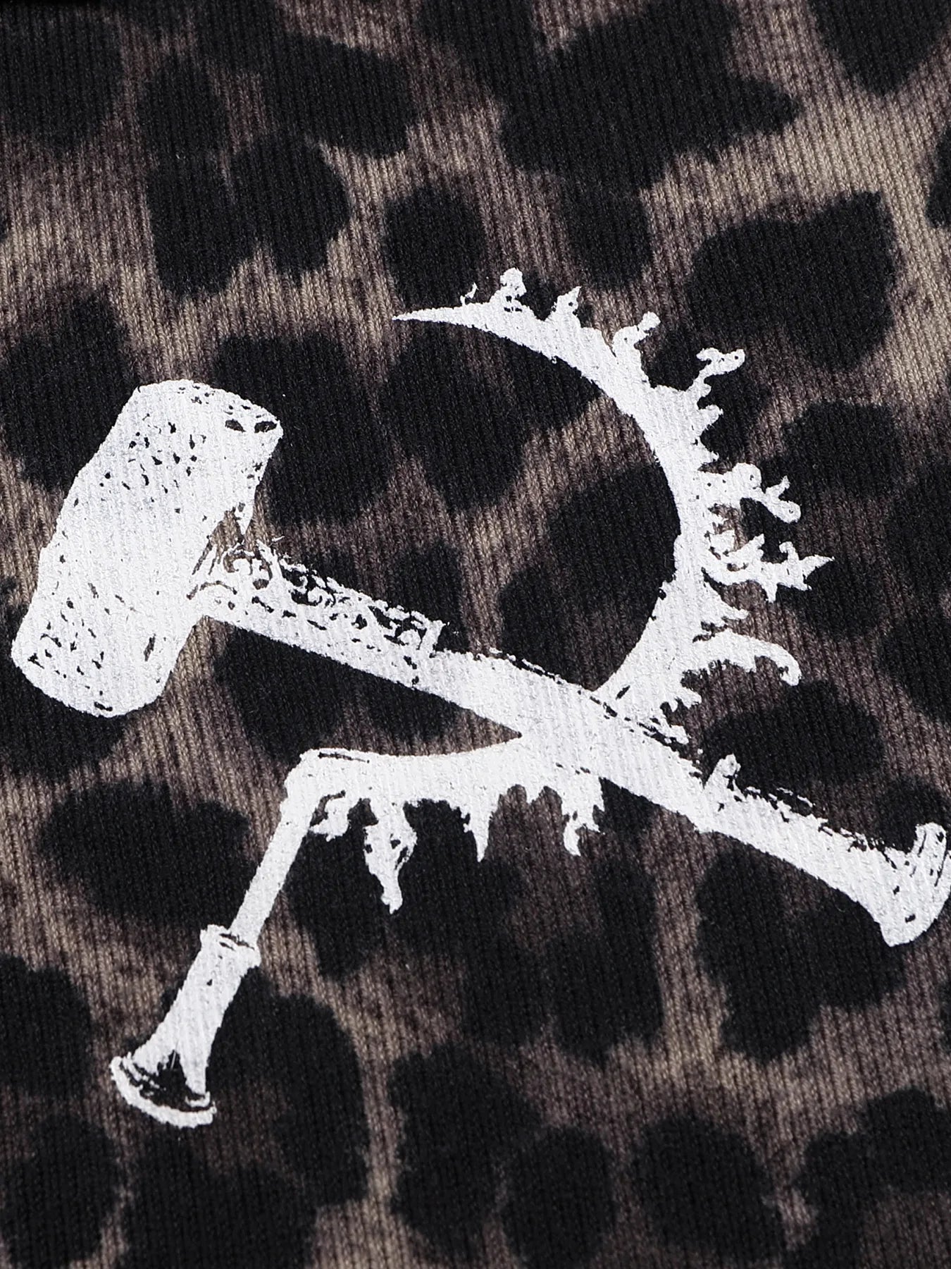 Leopard print polo shirt