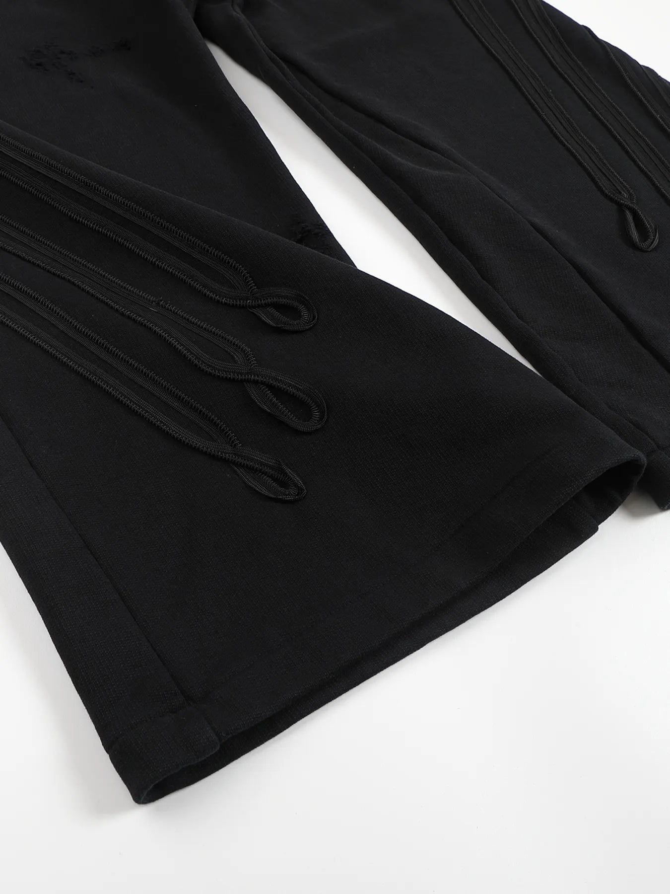 Napoleon-style distressed sweatpants
