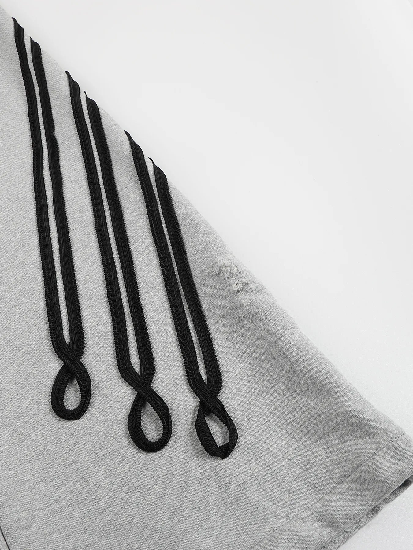 Napoleon-style distressed sweatpants