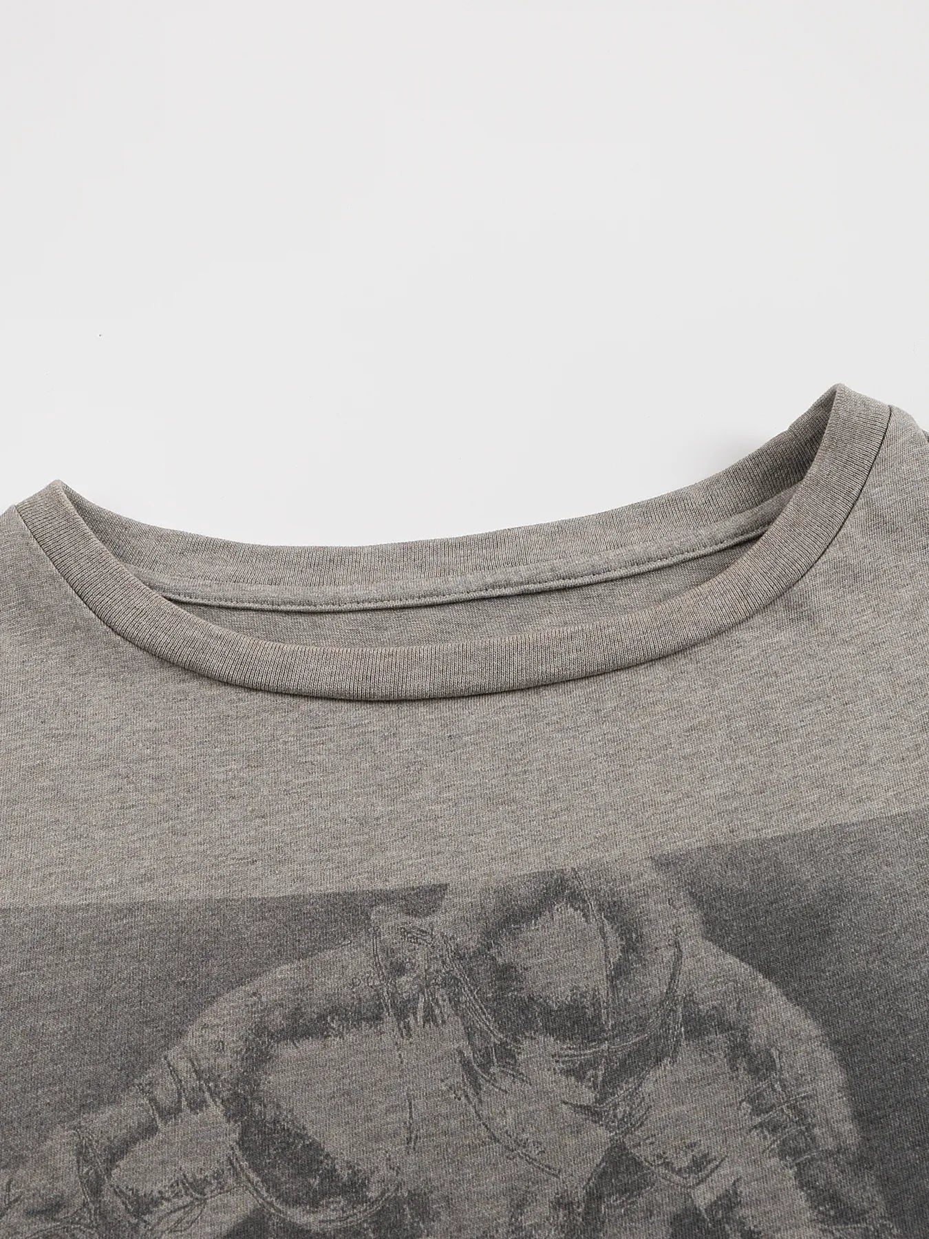 Retro-style, aged-out fit T-shirt