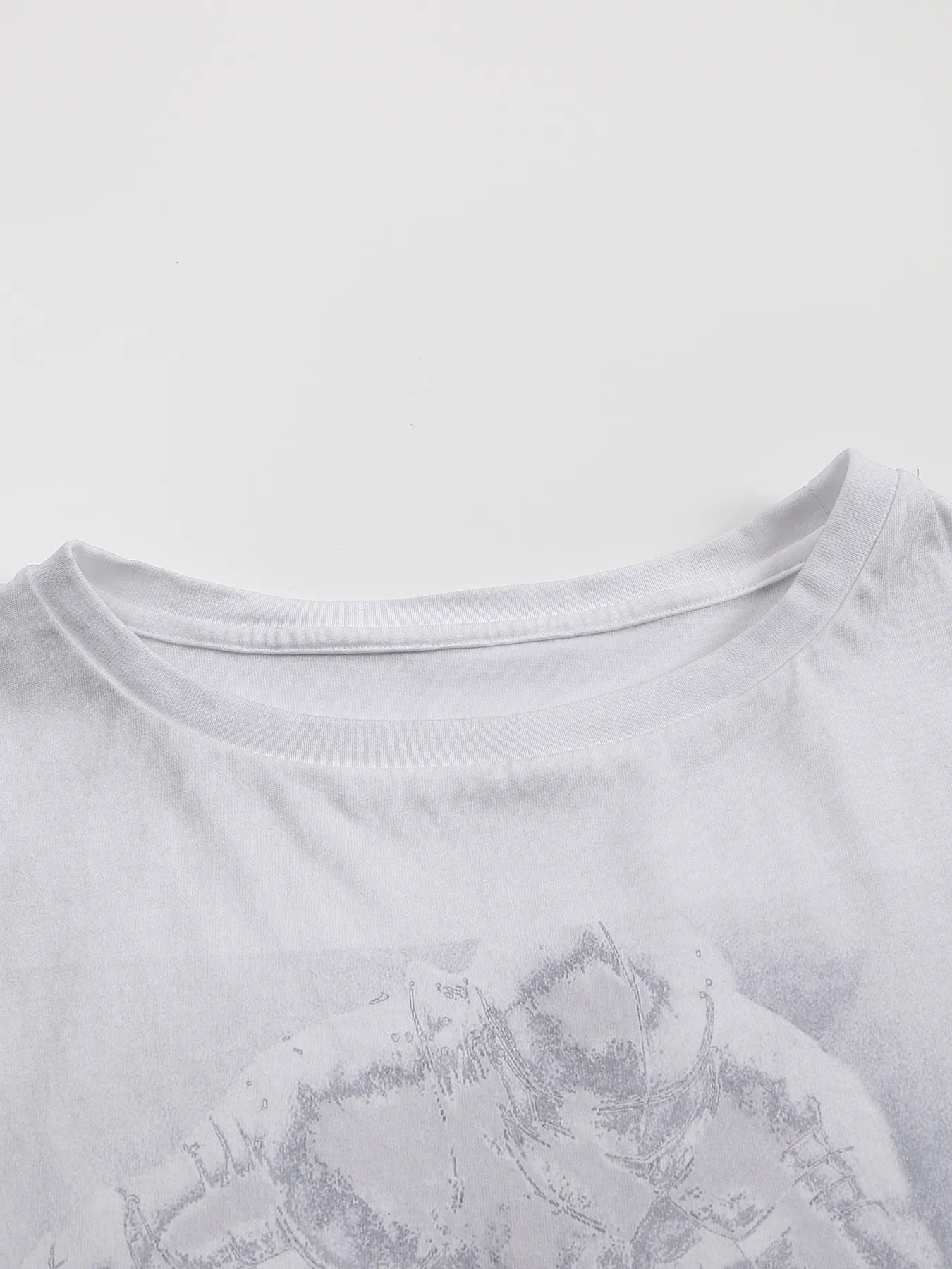 Retro-style, aged-out fit T-shirt