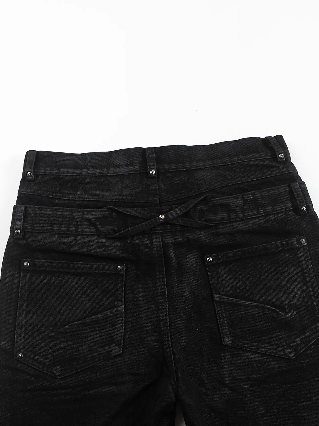 Skinny jeans with double waists