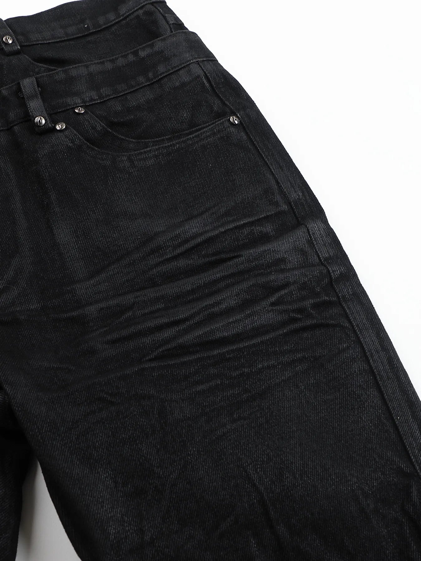 Skinny jeans with double waists
