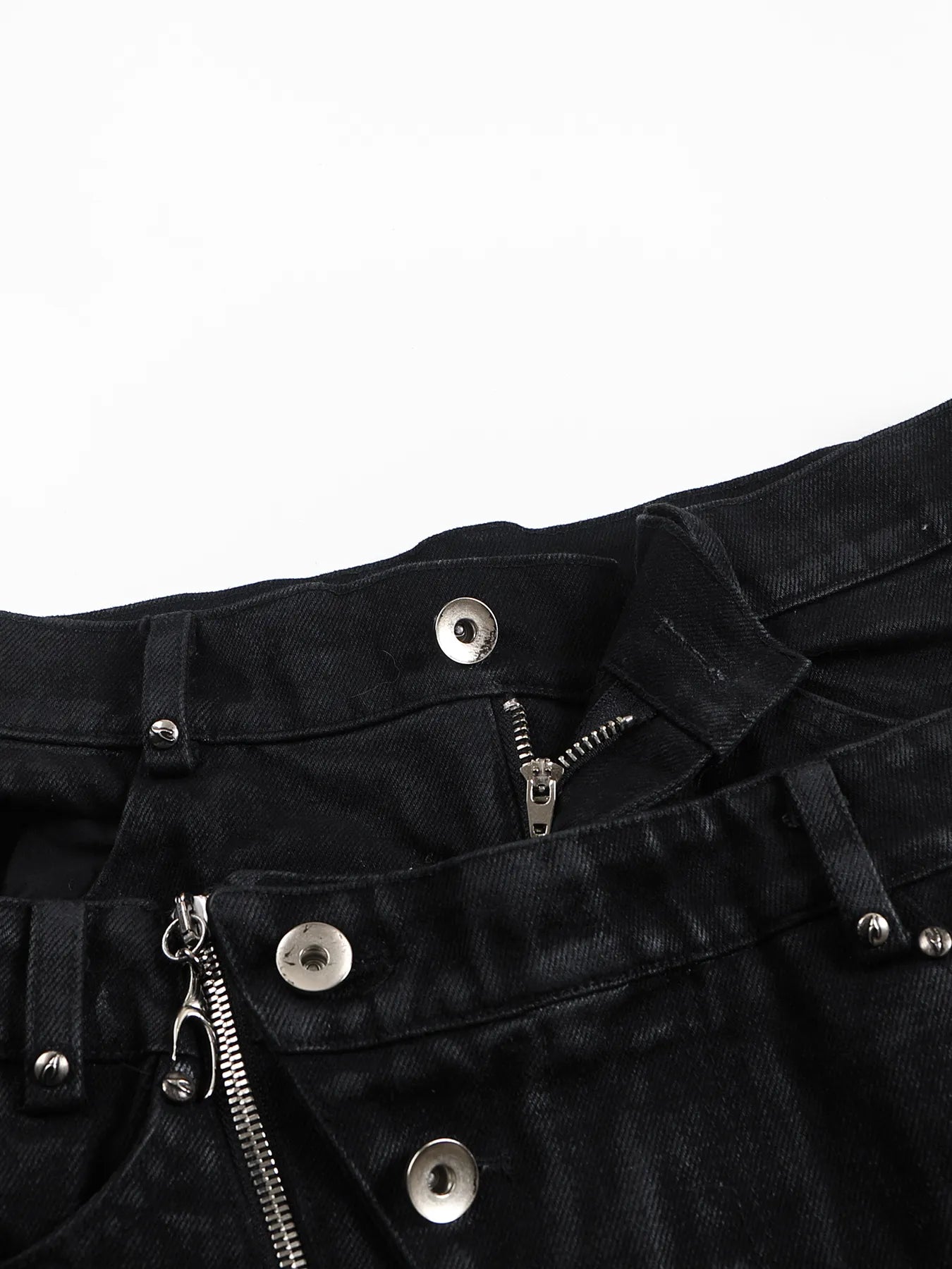 Skinny jeans with double waists