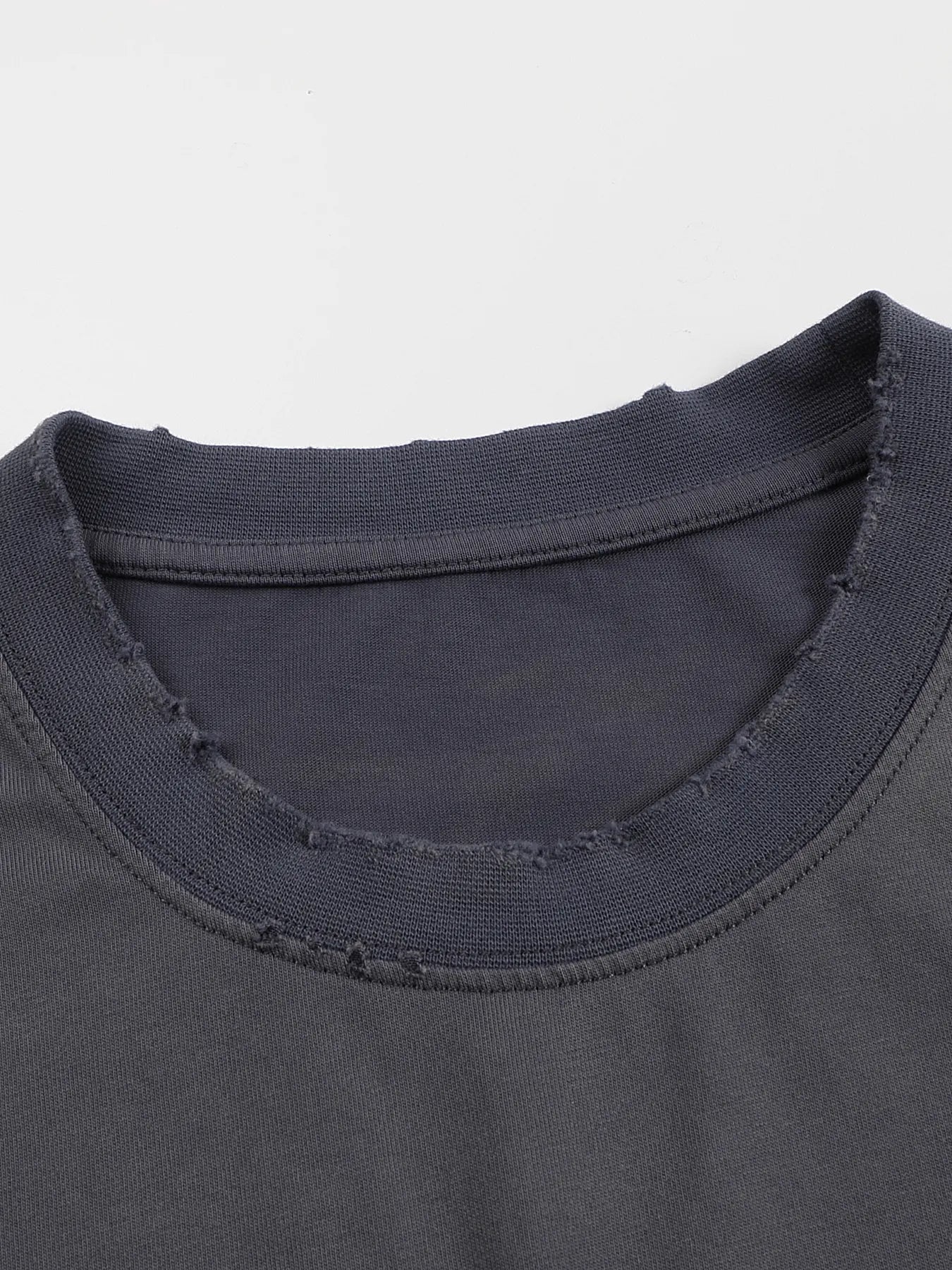 Water-washed, aged-style T-shirt