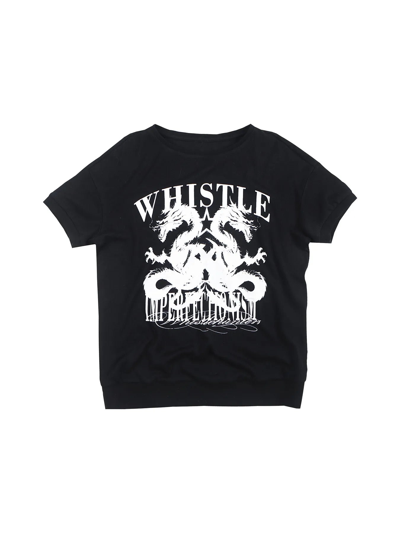 Wool blended printed short-sleeved shirt