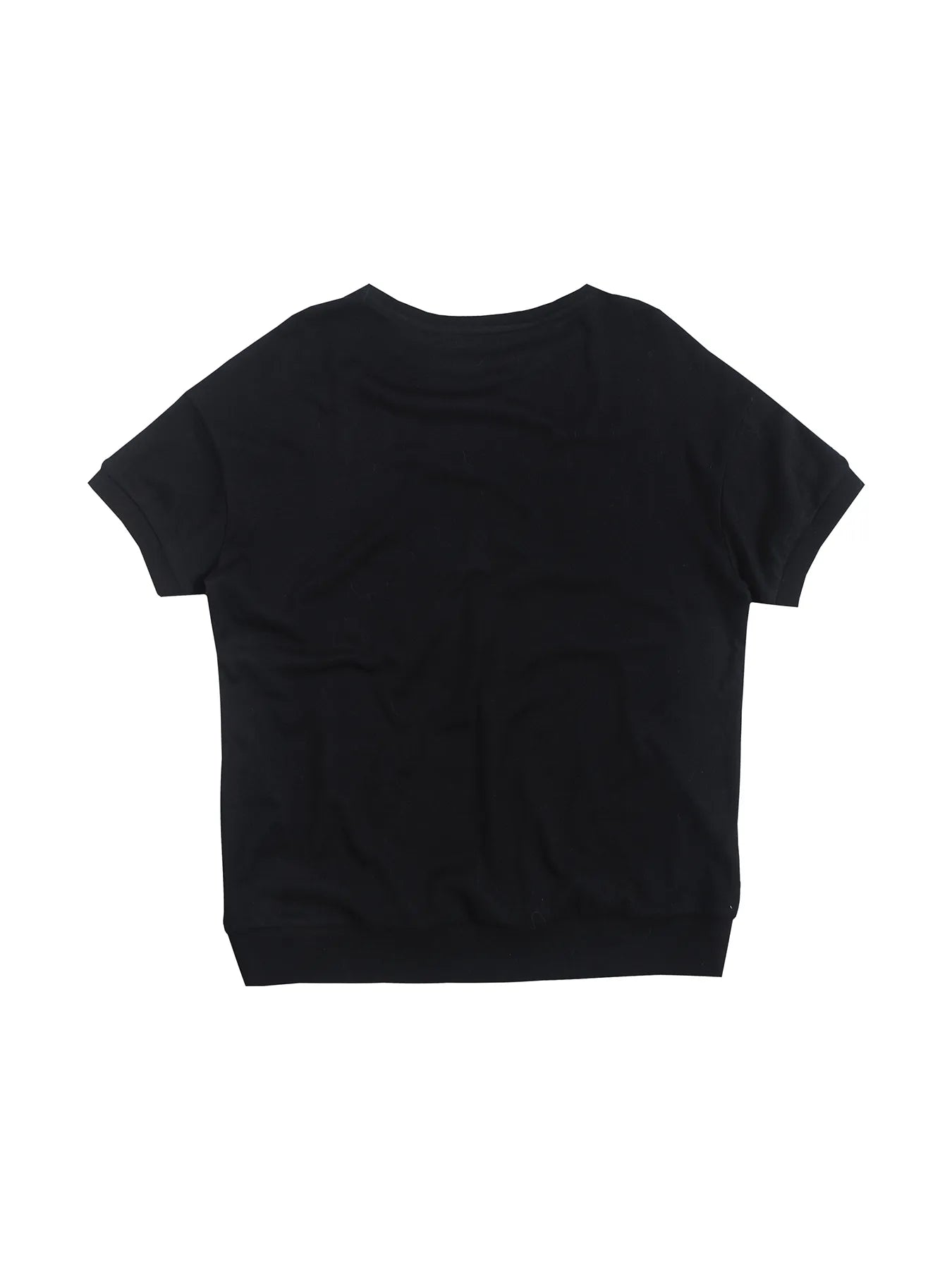 Wool blended printed short-sleeved shirt