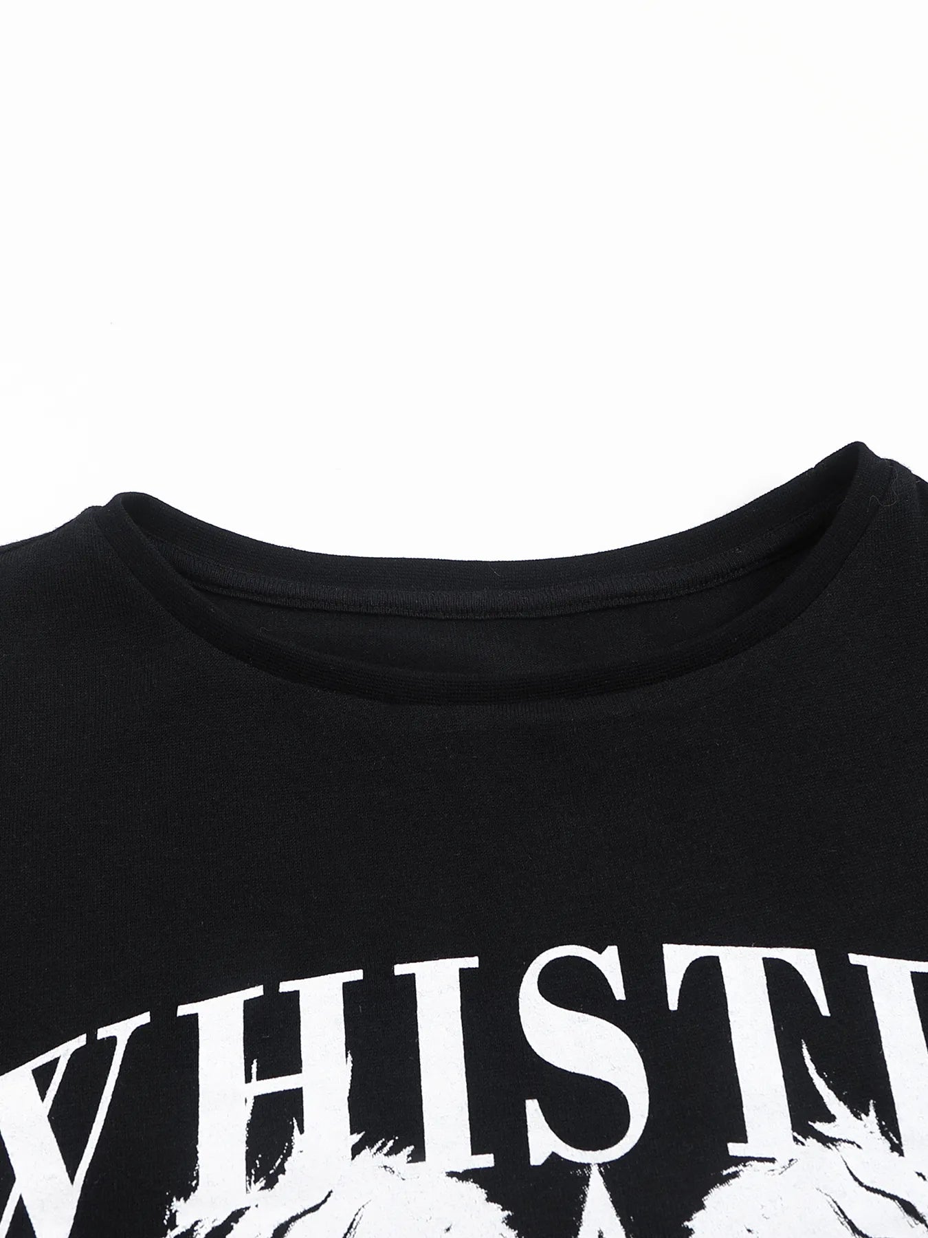 Wool blended printed short-sleeved shirt