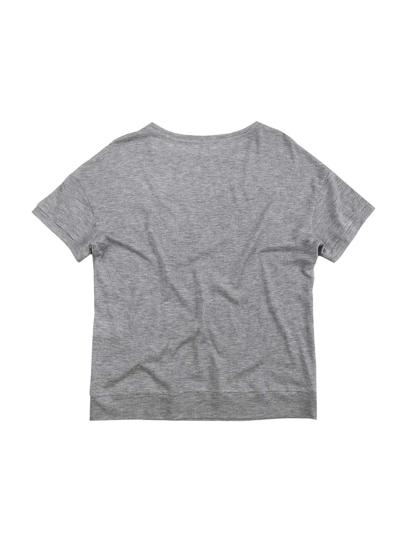 Wool blended printed short-sleeved shirt