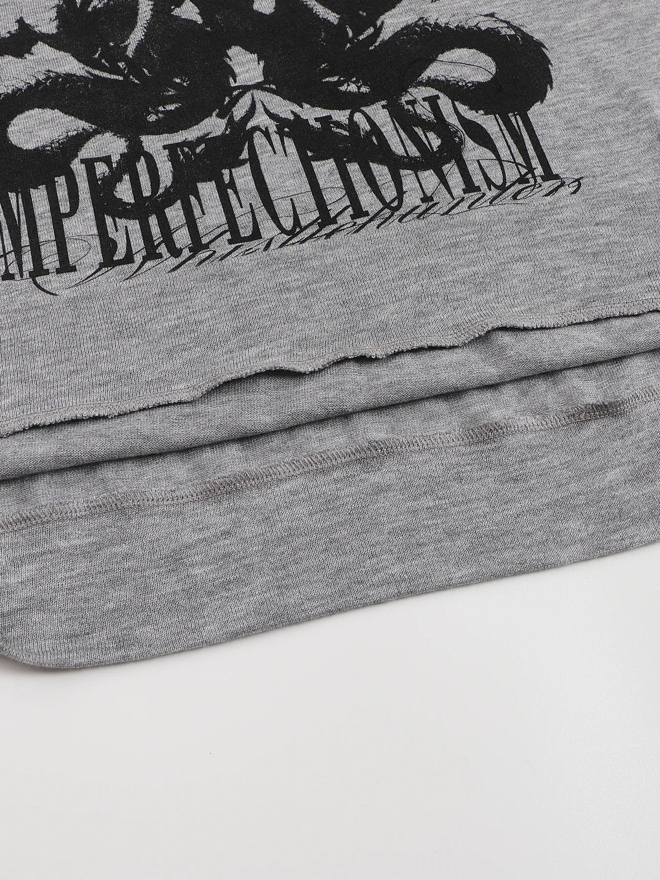 Wool blended printed short-sleeved shirt