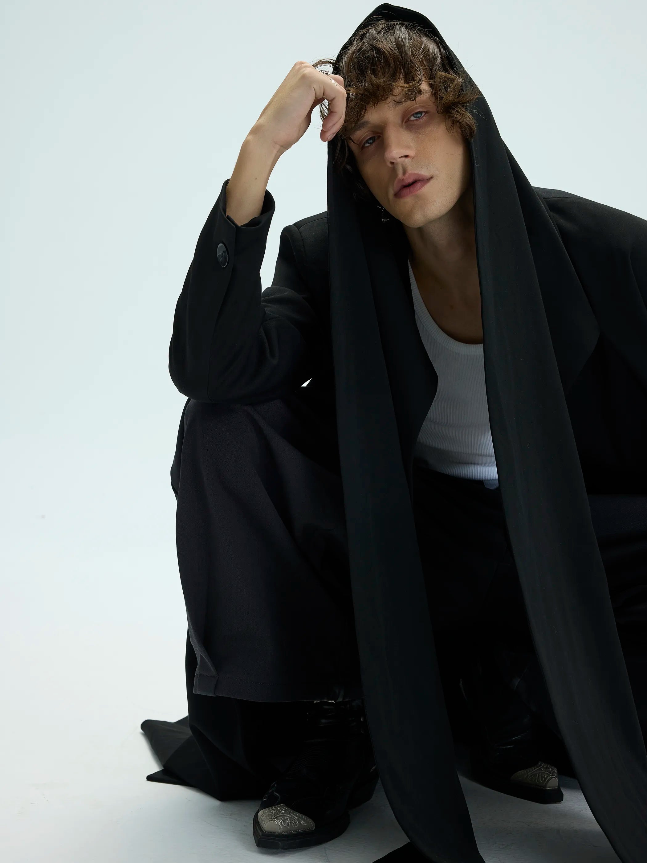 Main shot of Convertible Shawl Collar Extended Length