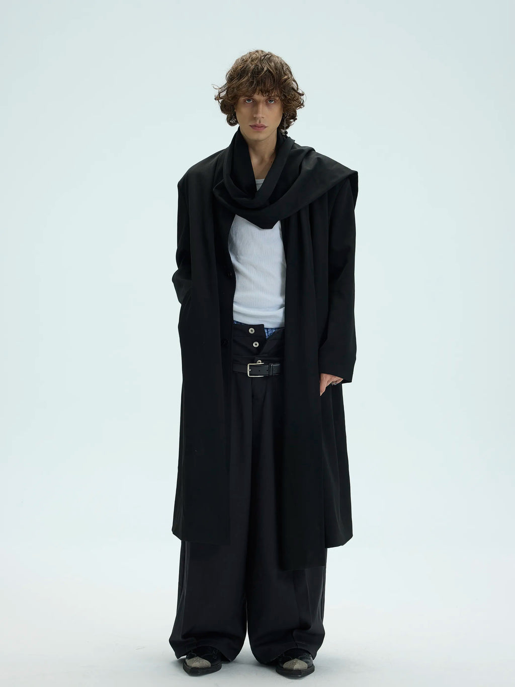 Convertible Shawl Collar Extended Length