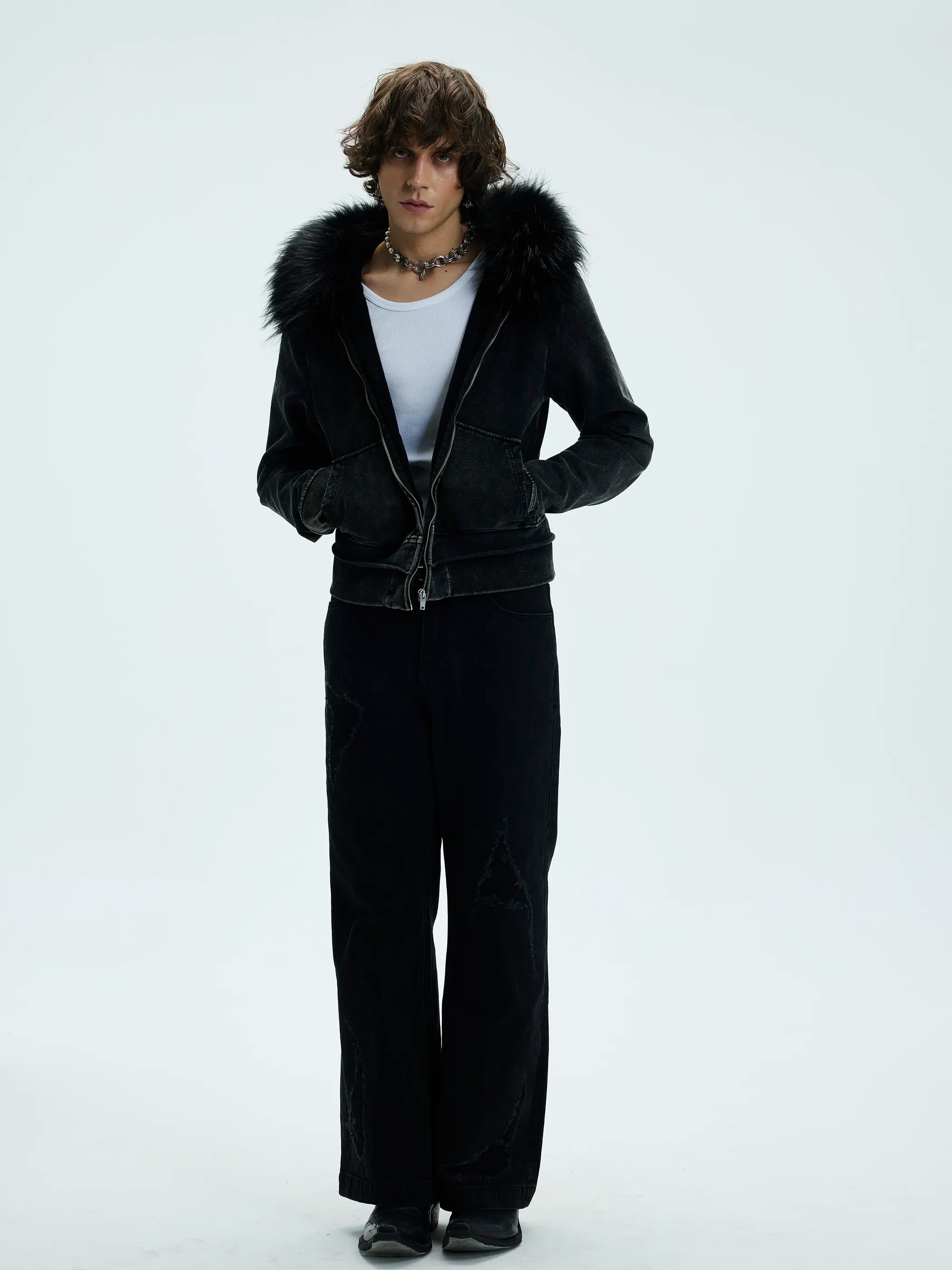 Model shot of Detachable Hood Hoodie 2