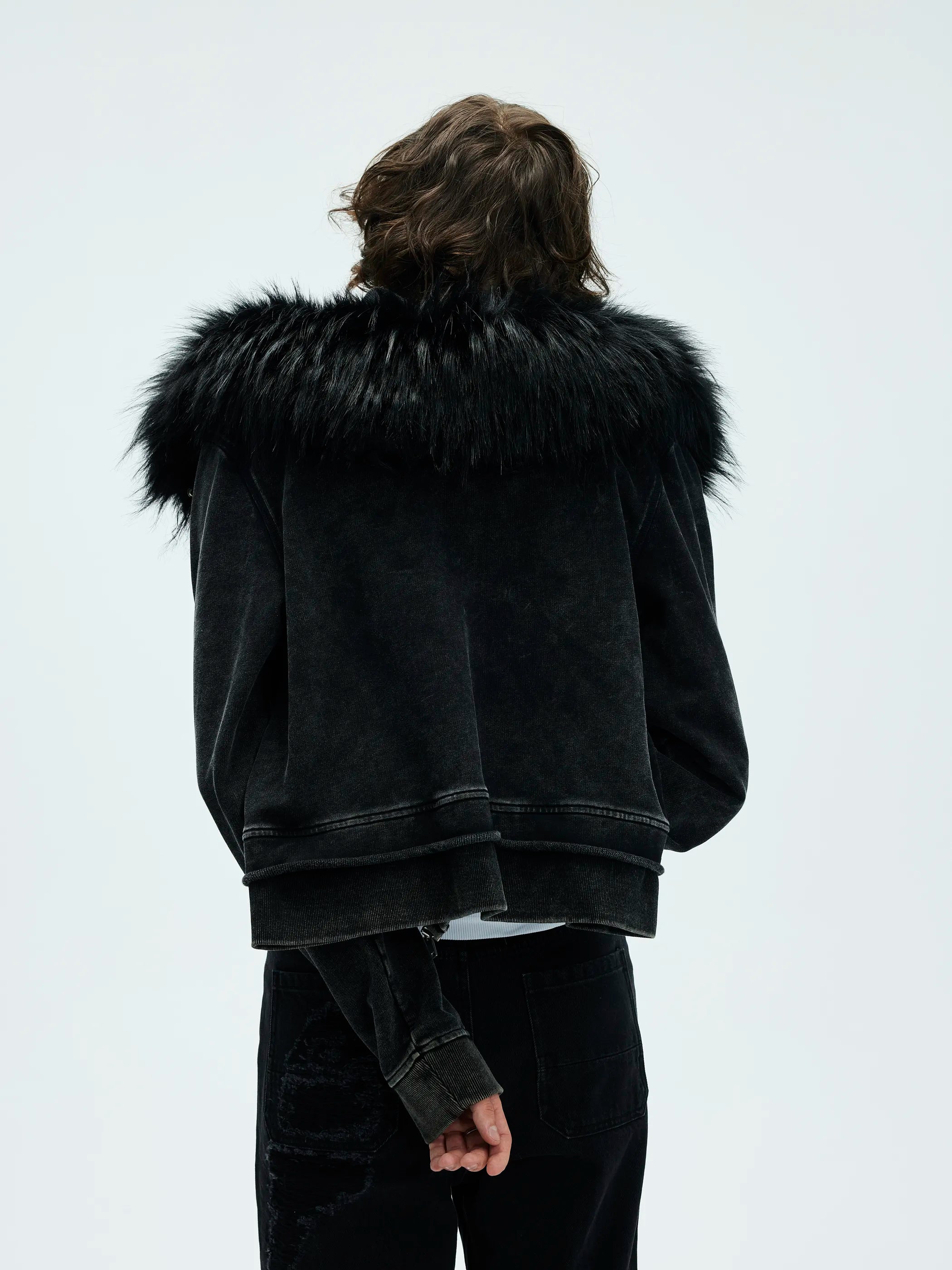 Model shot of Detachable Hood Hoodie 5
