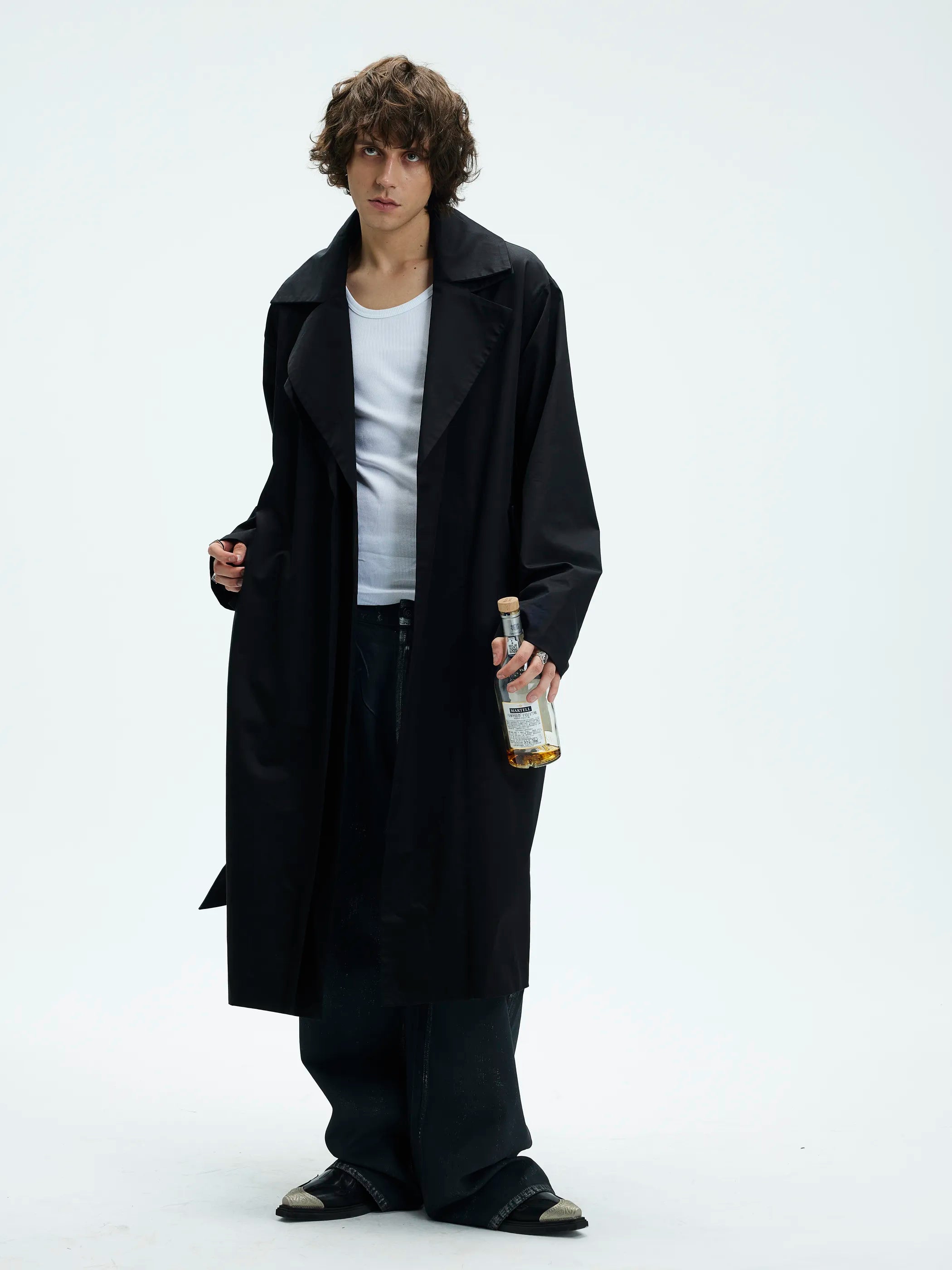 Model shot of Dual-Collar Chesterfield Coat 2