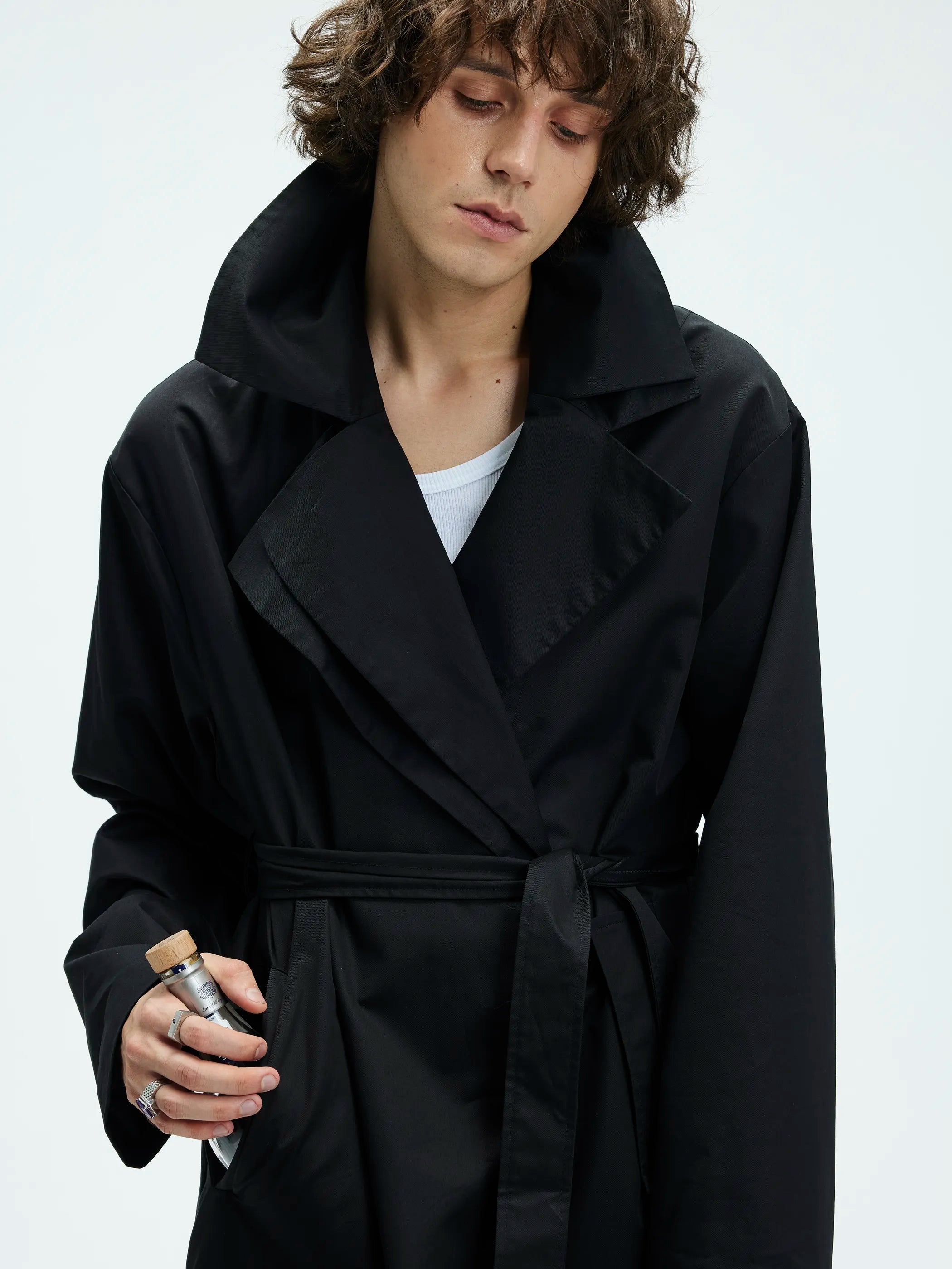 Main shot of Dual-Collar Chesterfield Coat