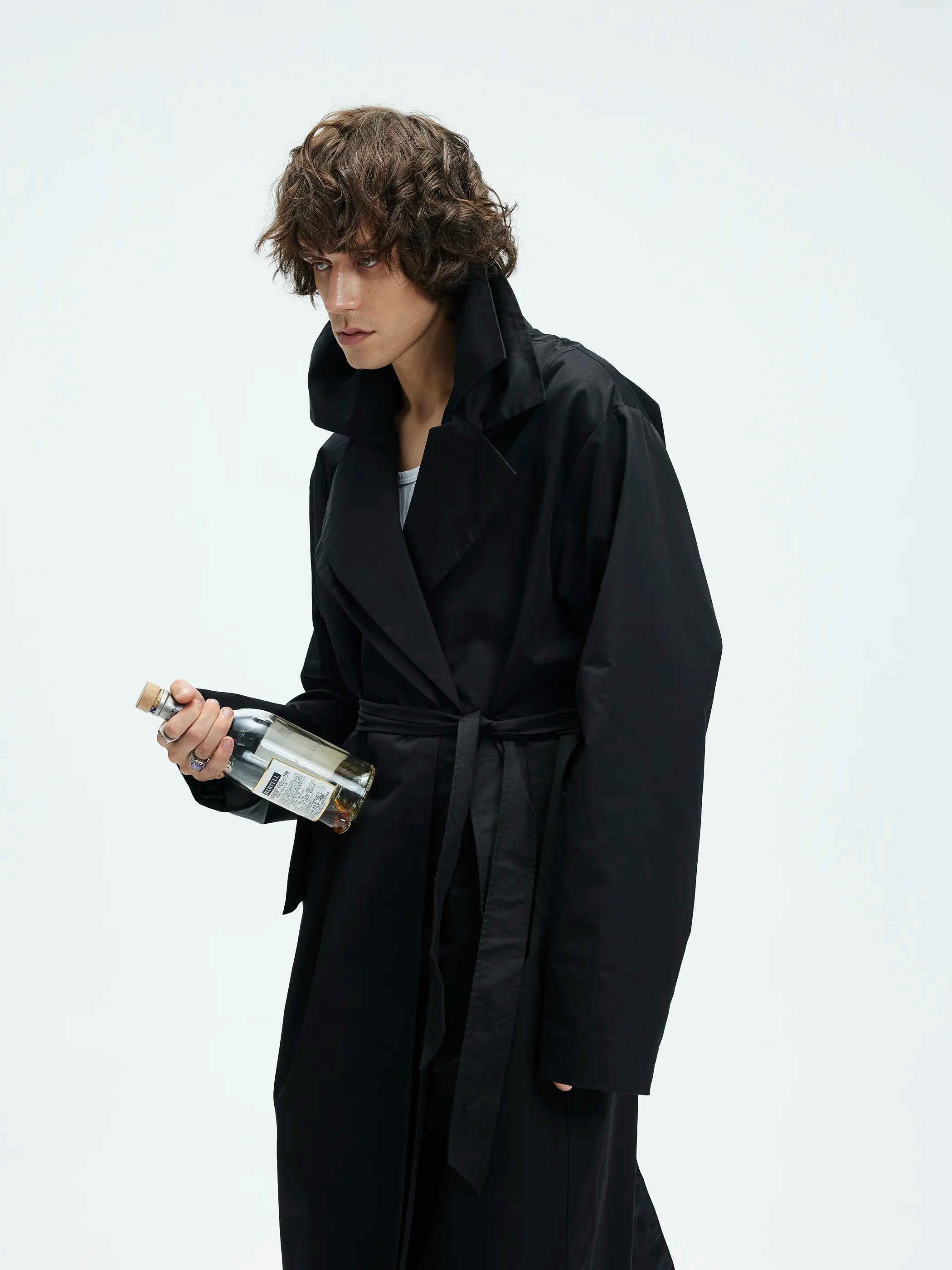 Model shot of Dual-Collar Chesterfield Coat 3
