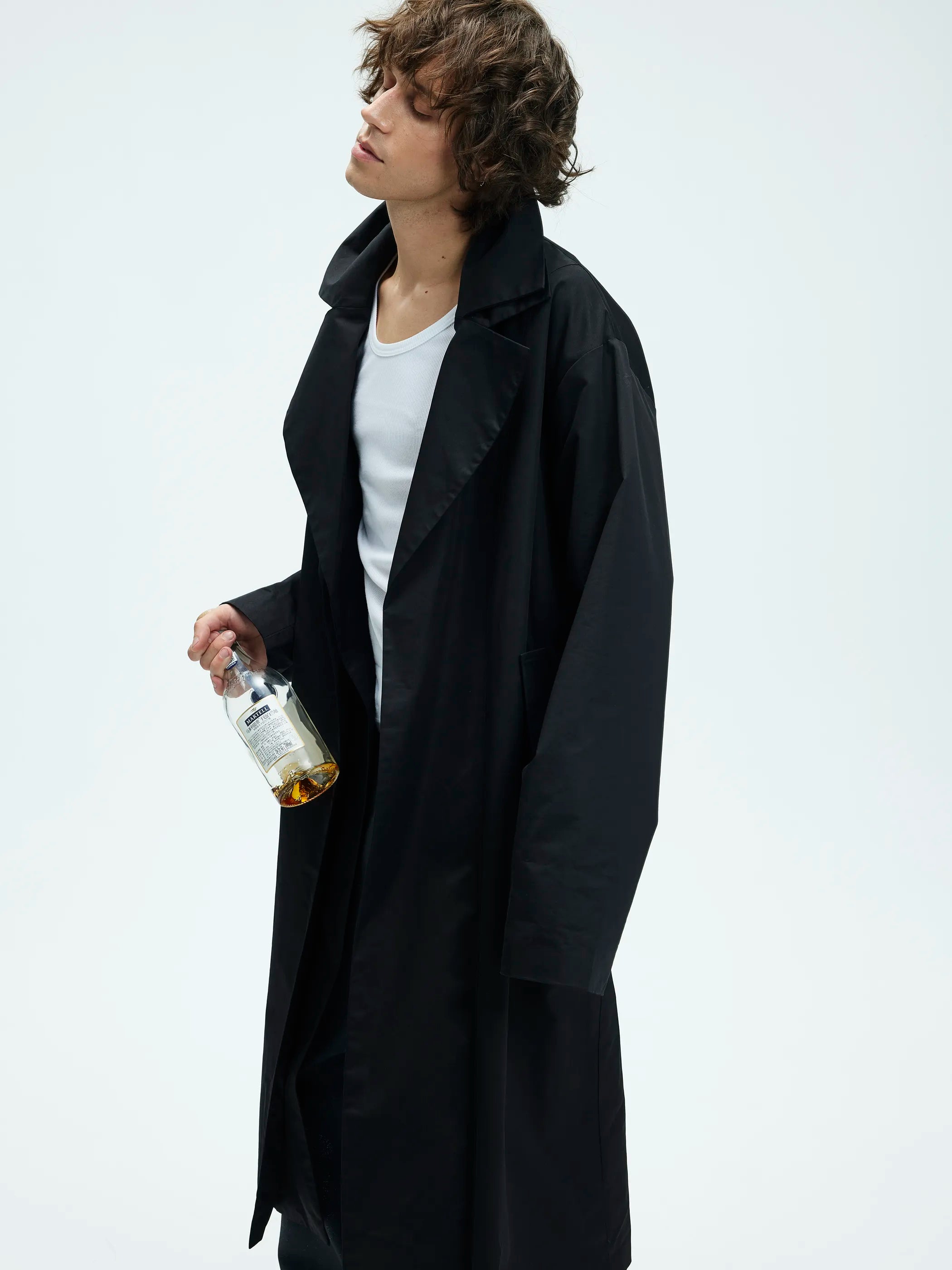 Model shot of Dual-Collar Chesterfield Coat 6