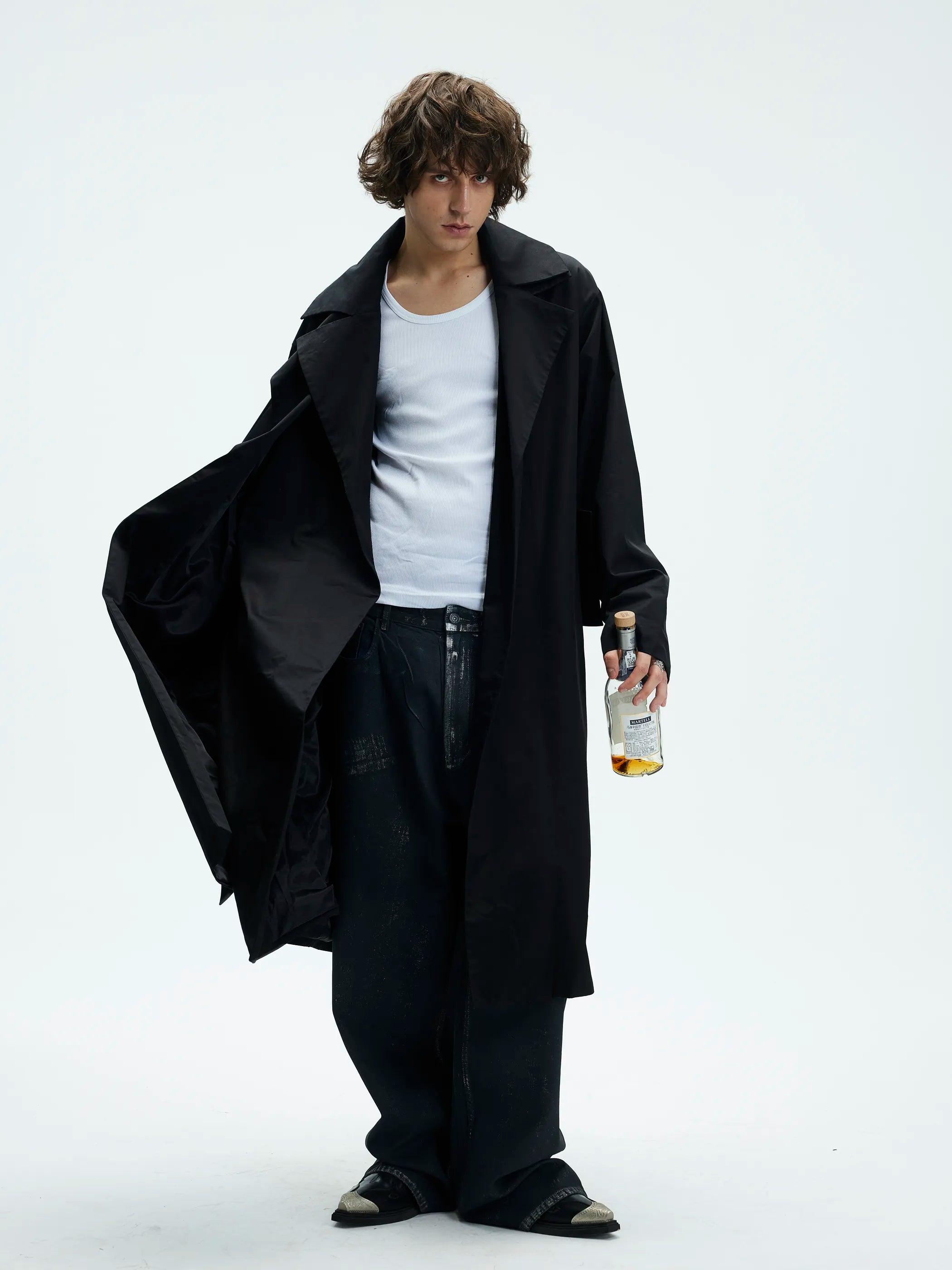 Model shot of Dual-Collar Chesterfield Coat 8