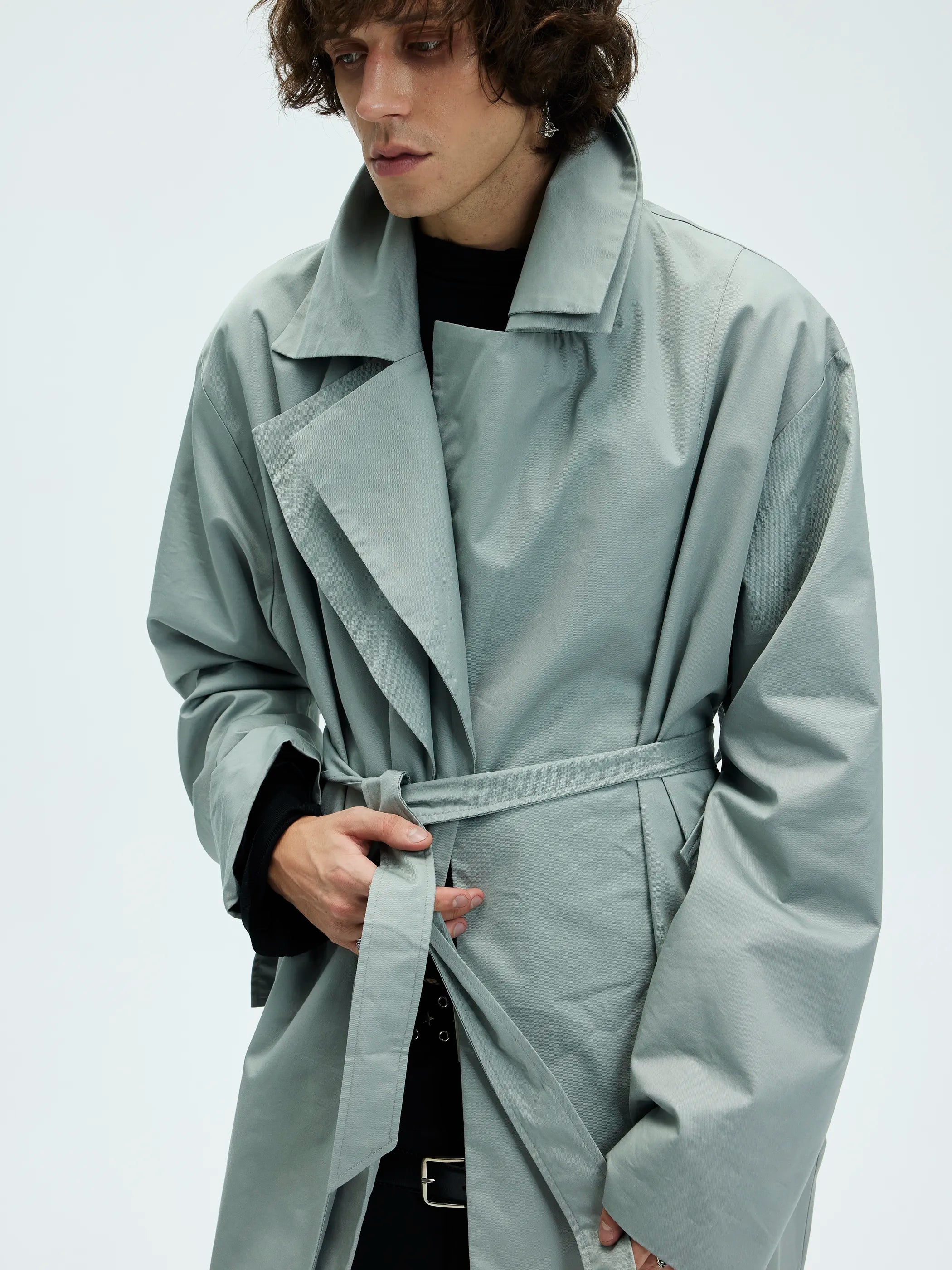 Main shot of Dual-Collar Chesterfield Coat
