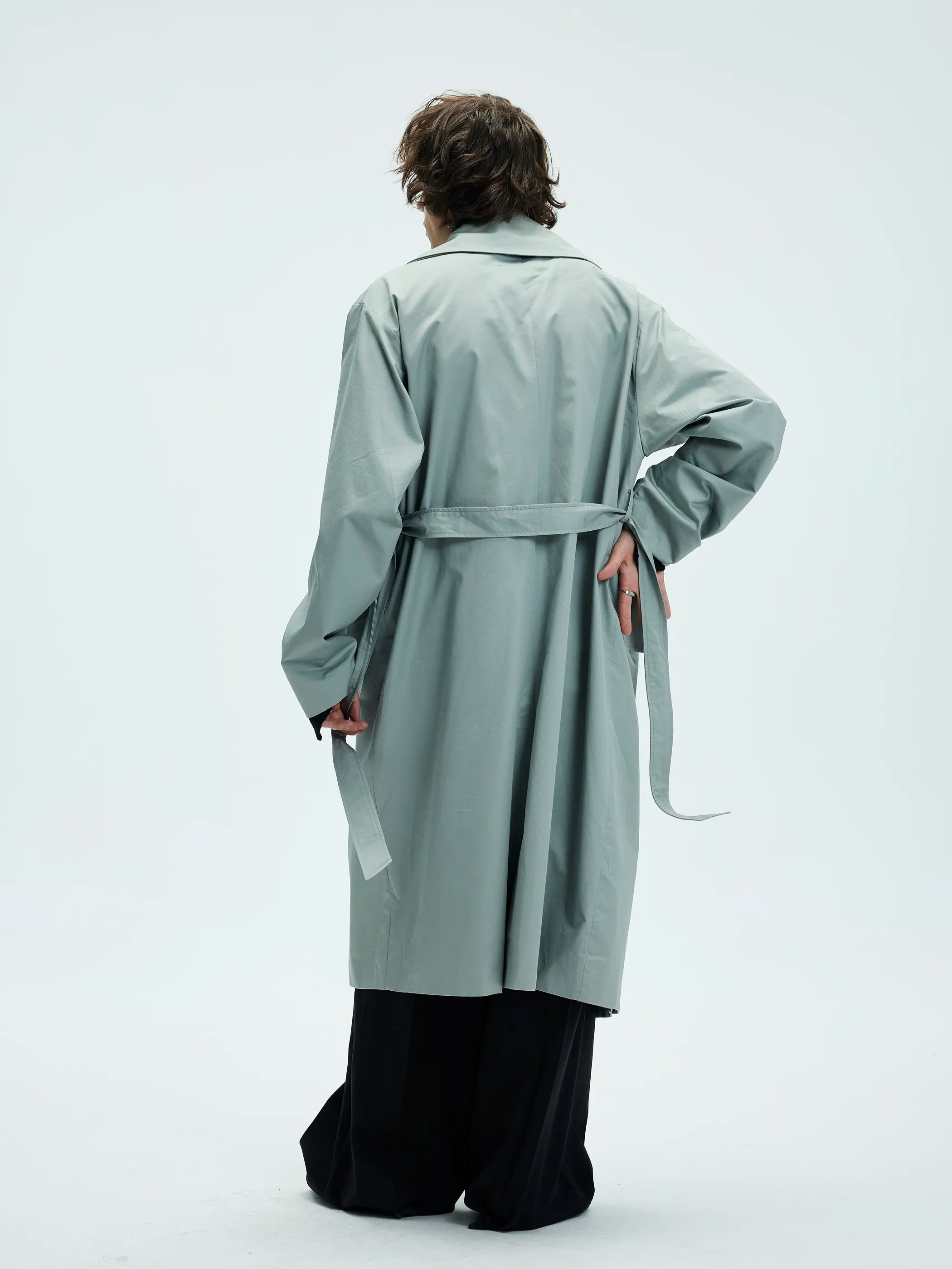 Model shot of Dual-Collar Chesterfield Coat 6