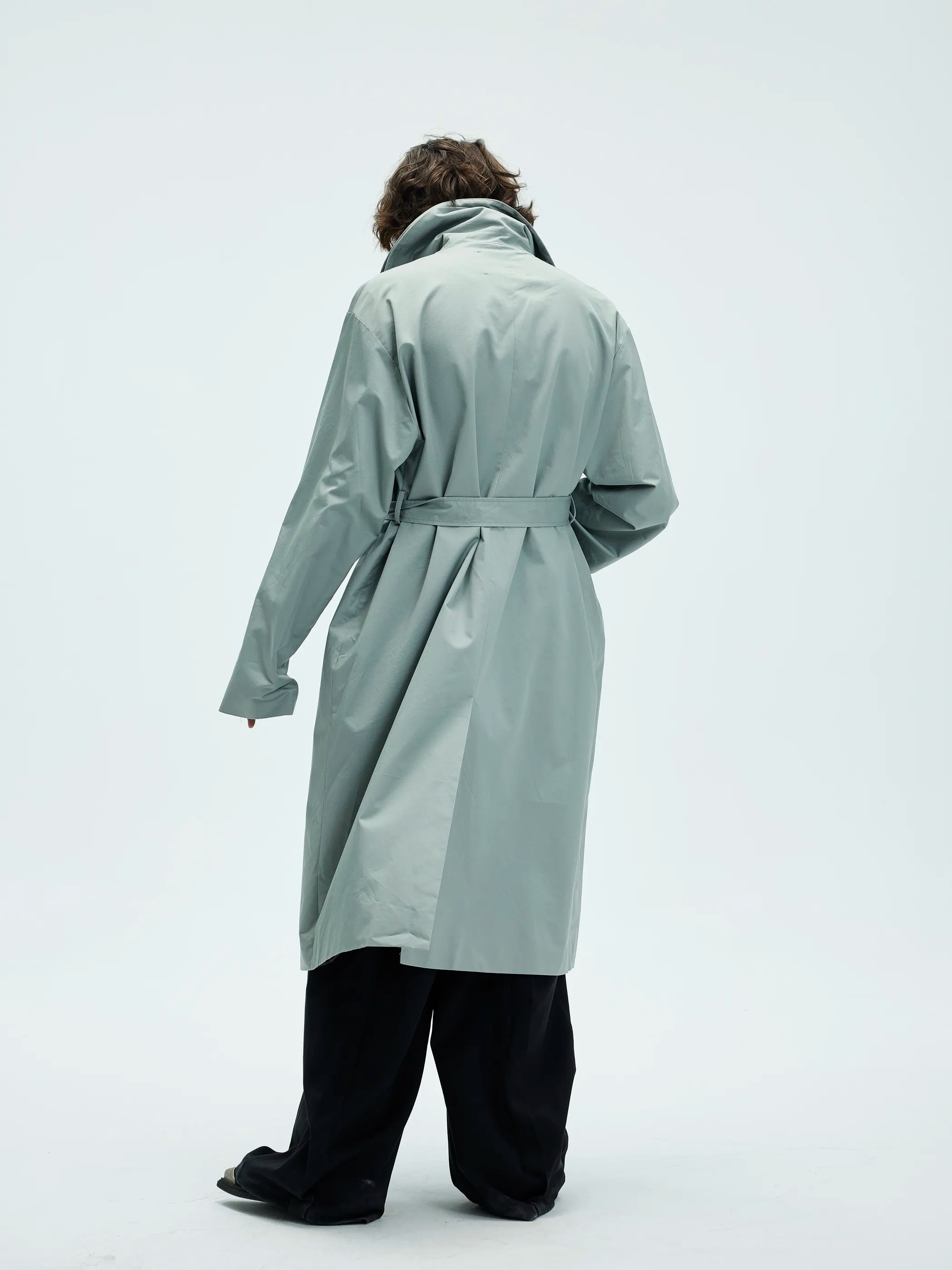 Model shot of Dual-Collar Chesterfield Coat 8