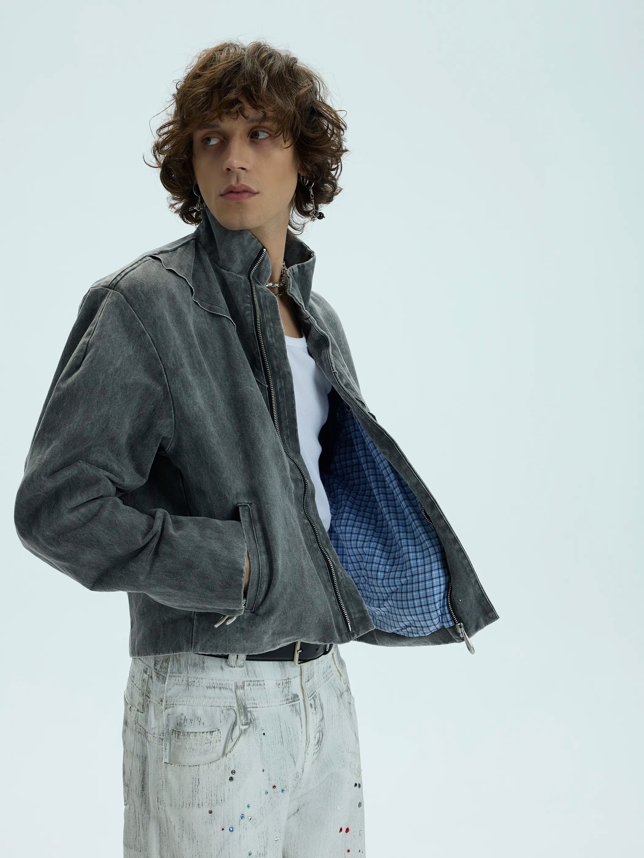 Main shot of Interchangeable Pin-Decorated Blazer