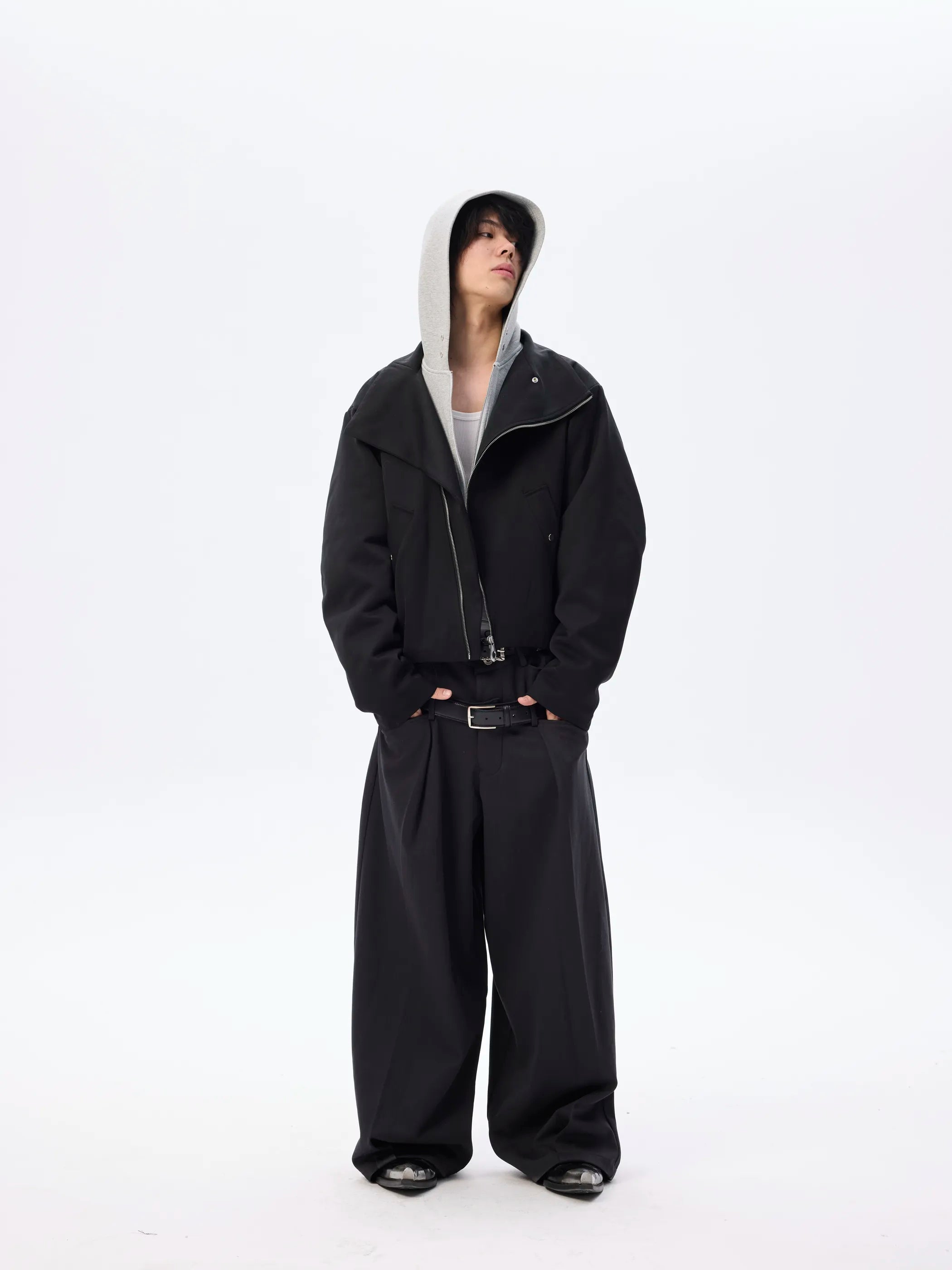 Model shot of Modular False-Layer Tailored Coat 2
