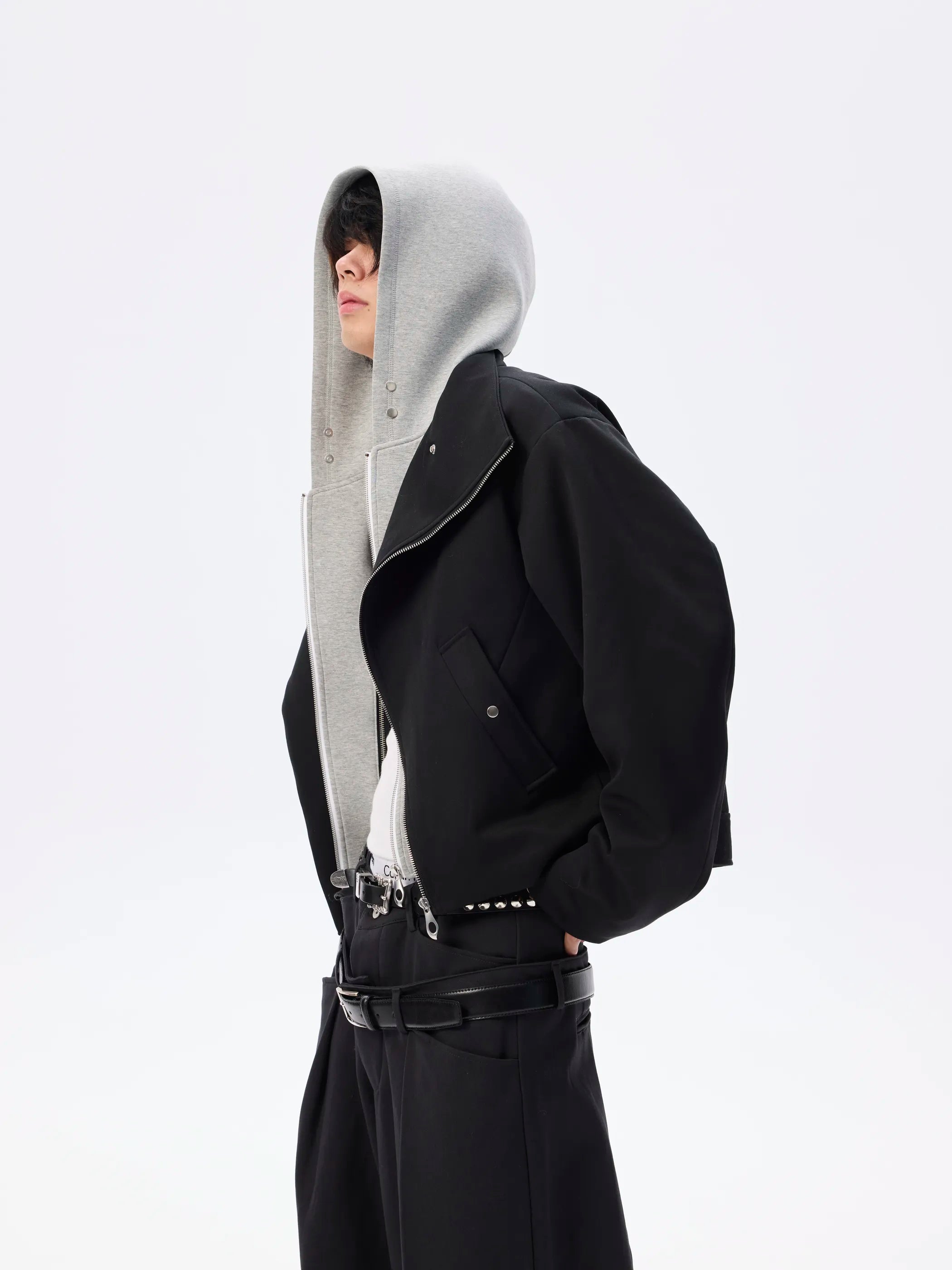 Model shot of Modular False-Layer Tailored Coat 4