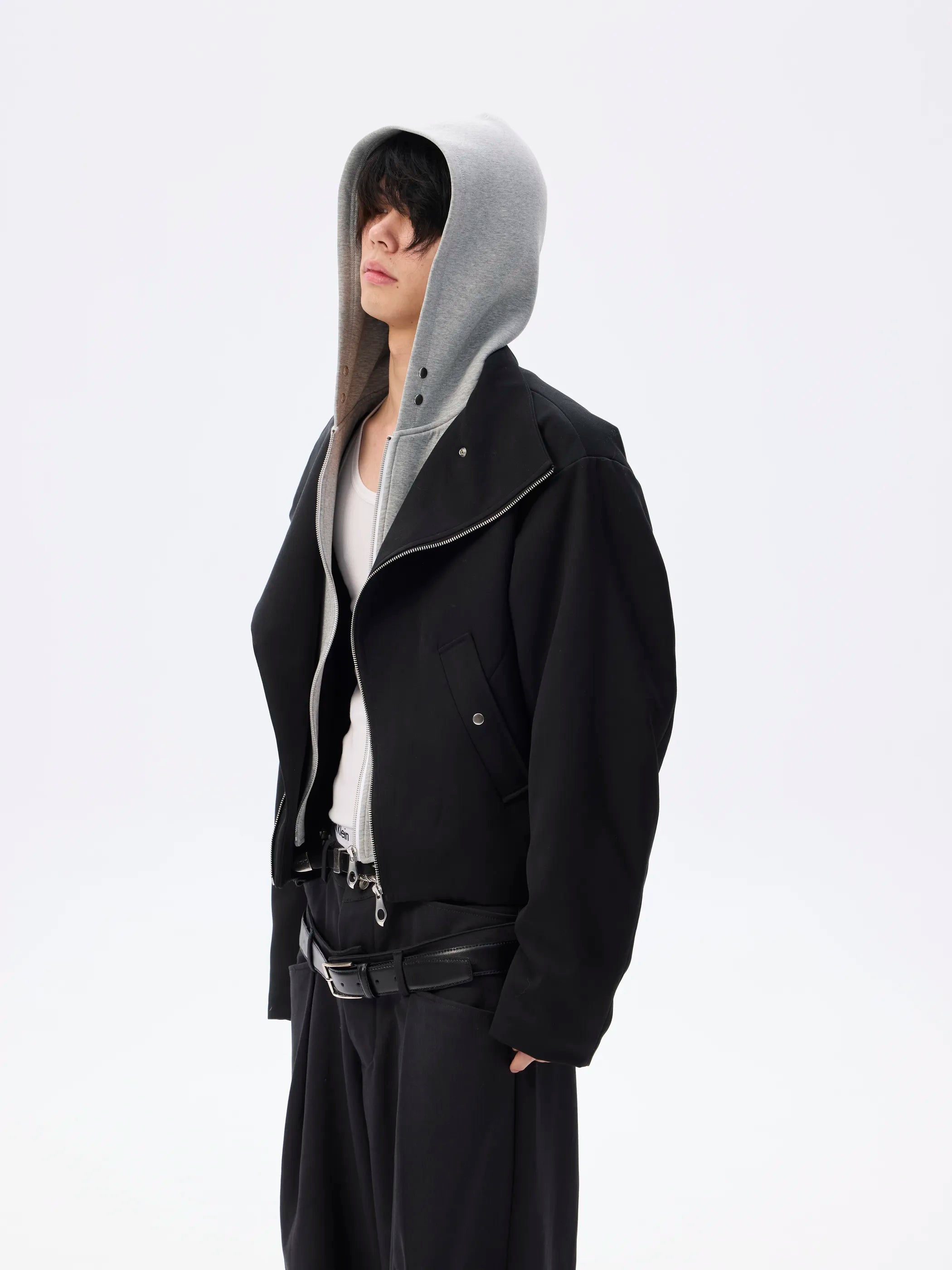 Model shot of Modular False-Layer Tailored Coat 5
