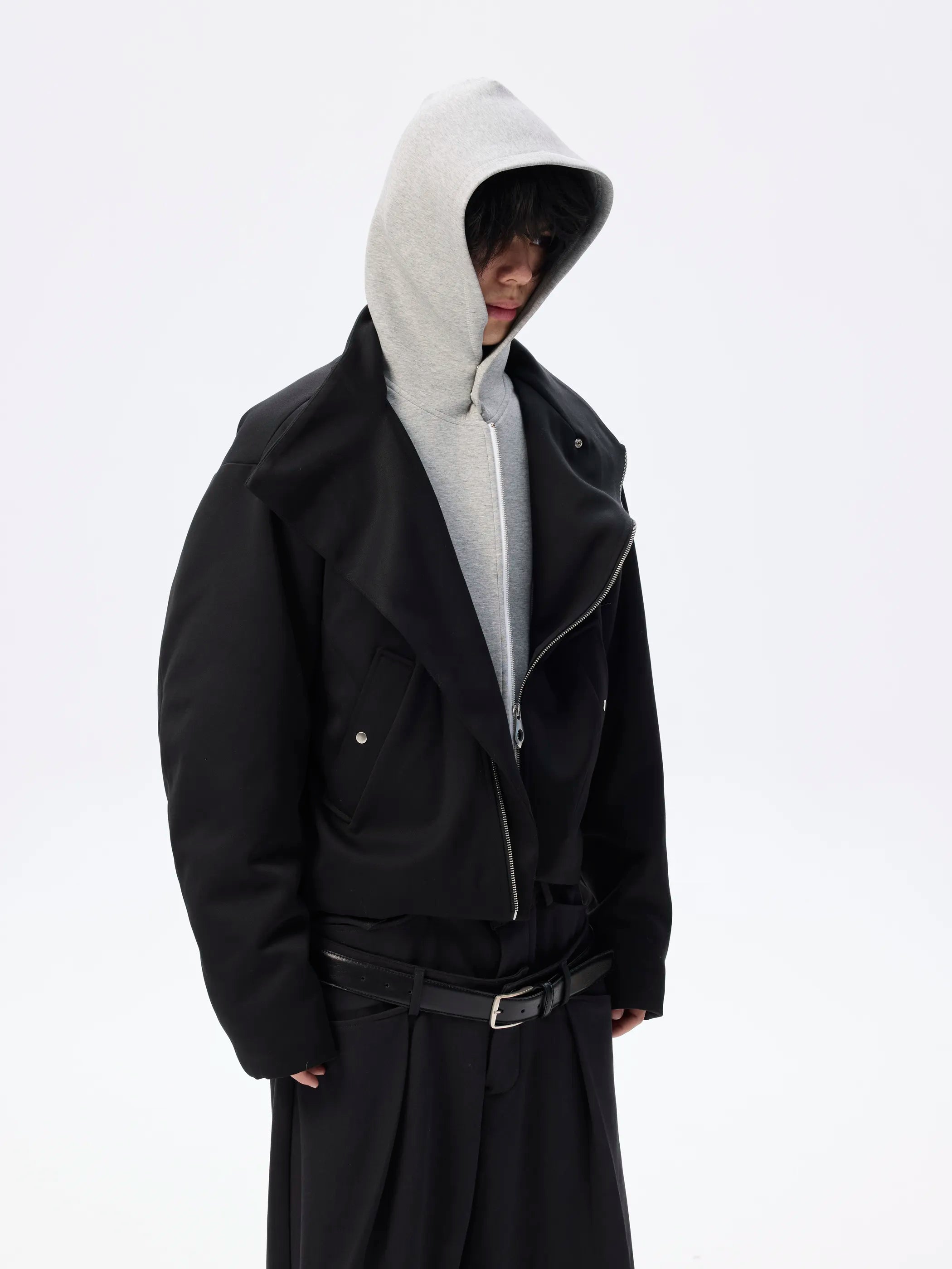 Model shot of Modular False-Layer Tailored Coat 6
