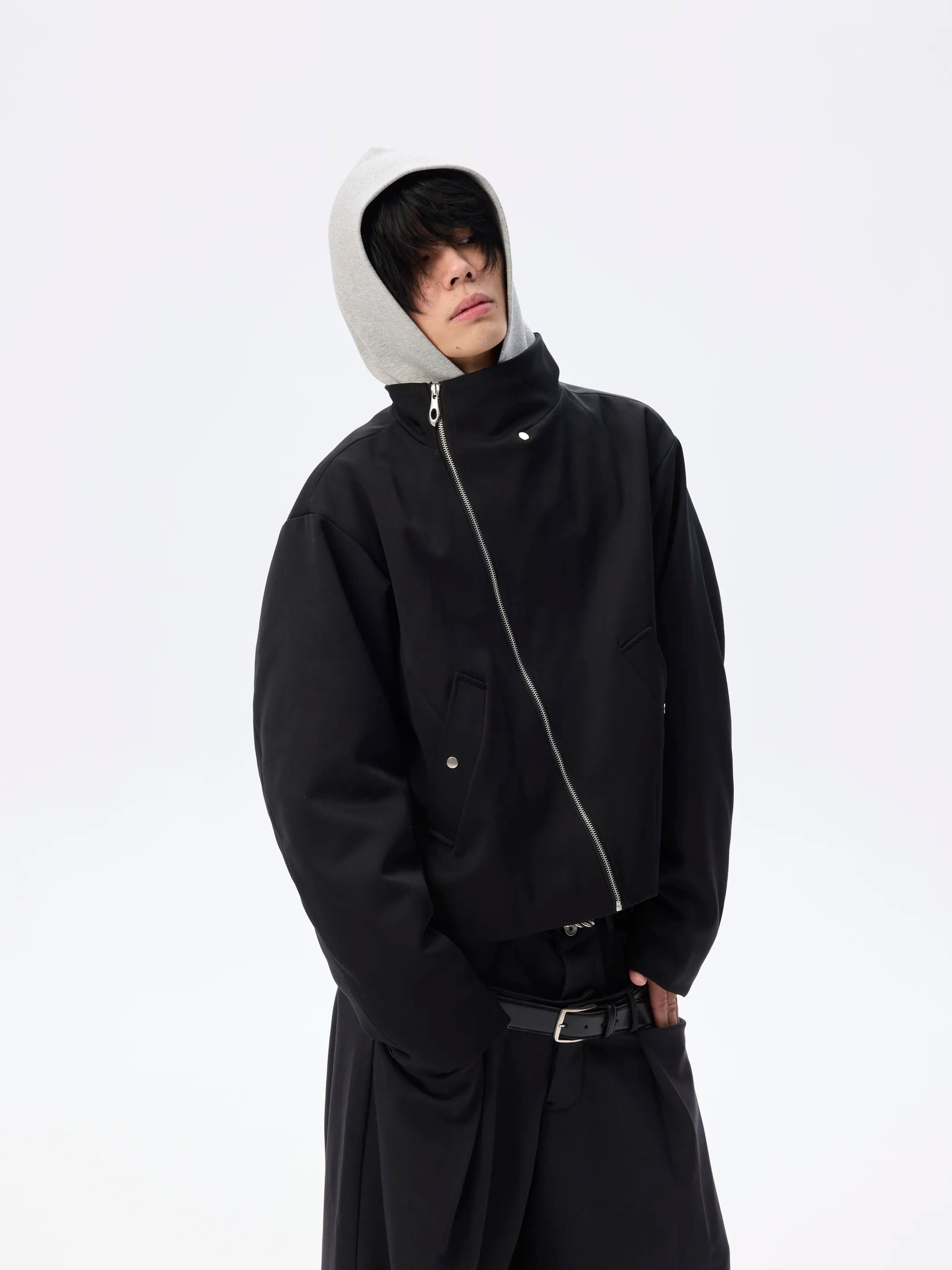 Model shot of Modular False-Layer Tailored Coat 7